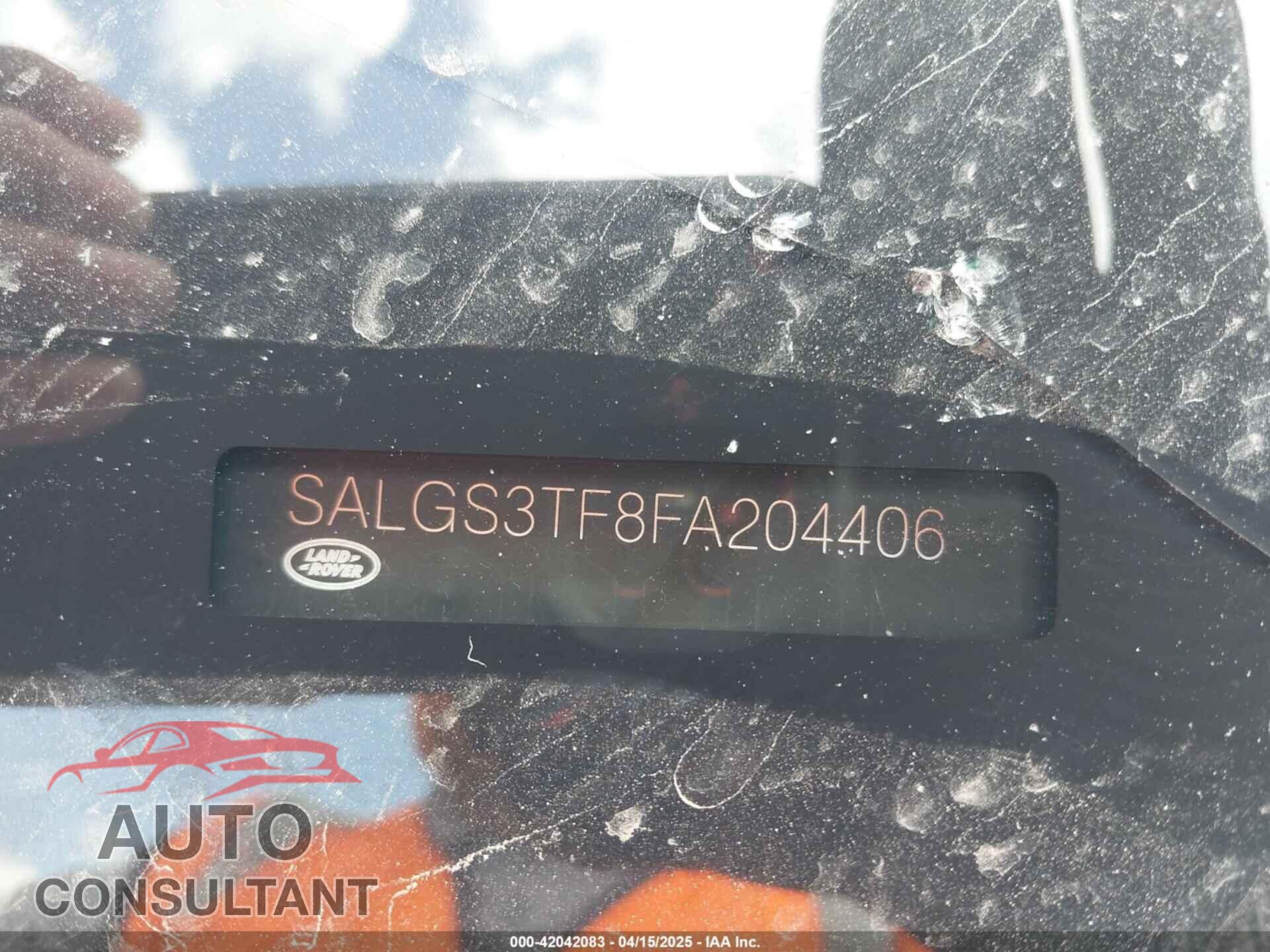 LAND ROVER RANGE ROVER 2015 - SALGS3TF8FA204406