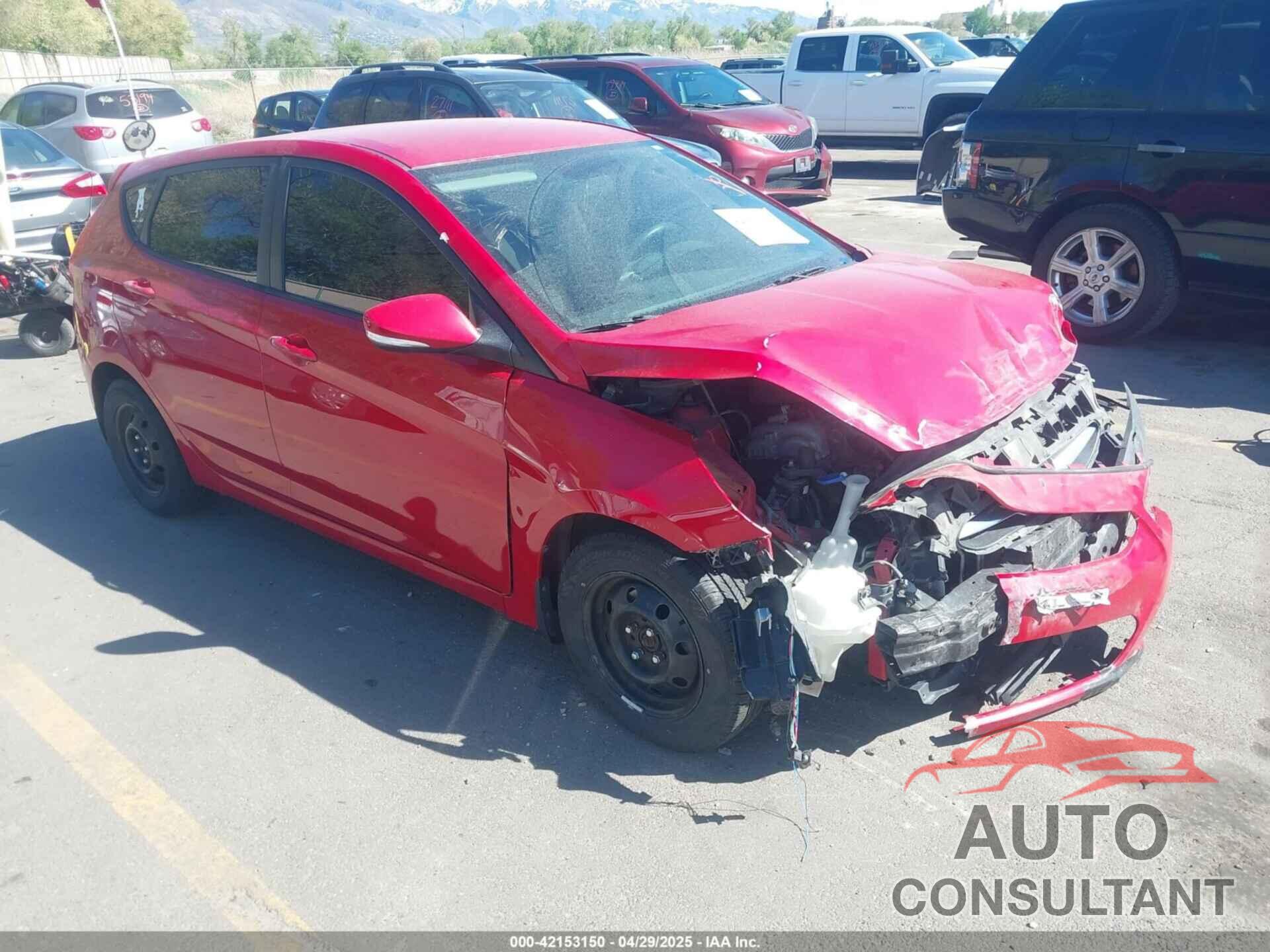 HYUNDAI ACCENT 2013 - KMHCU5AE6DU092072