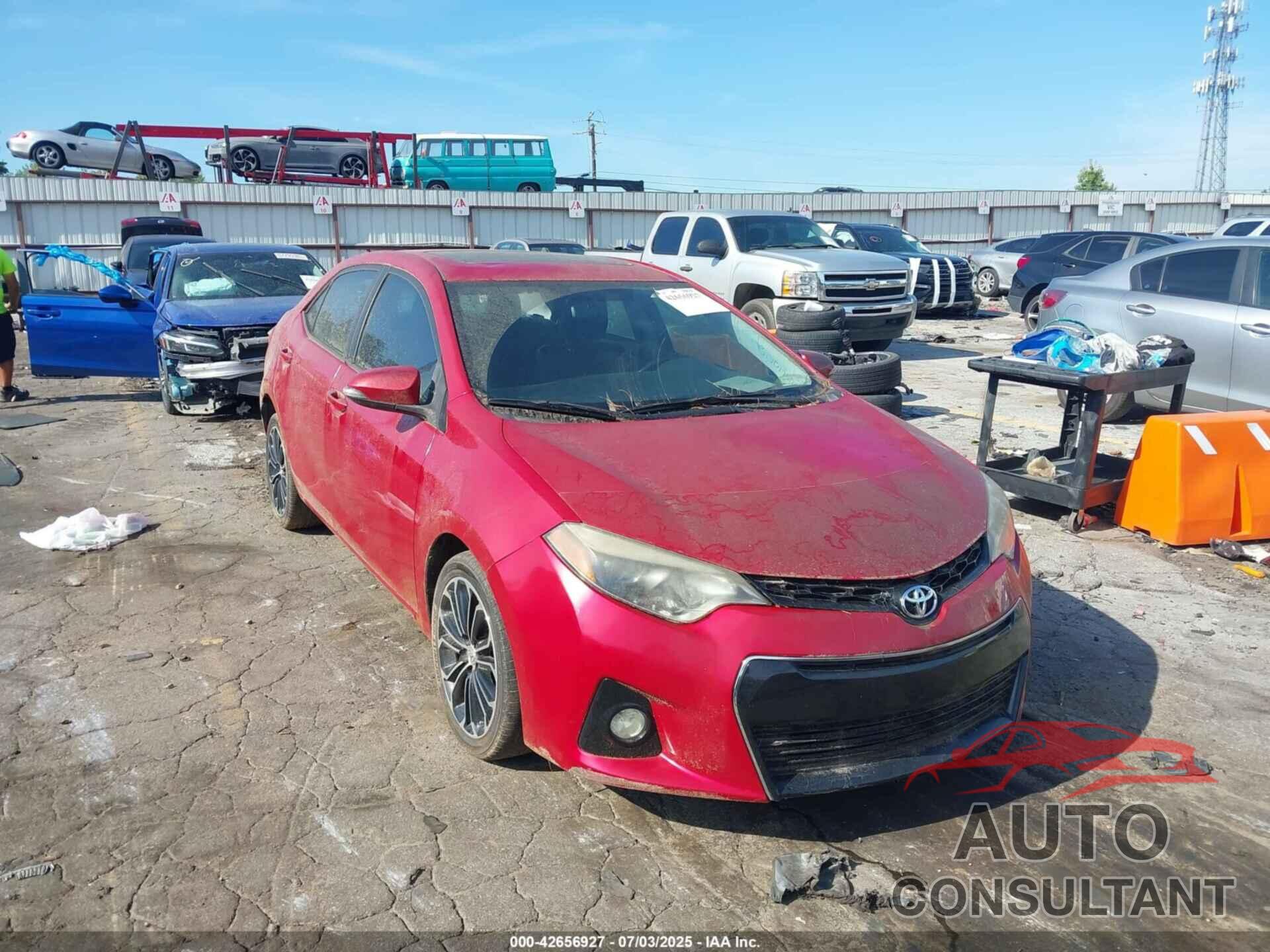 TOYOTA COROLLA 2016 - 2T1BURHE0GC494202