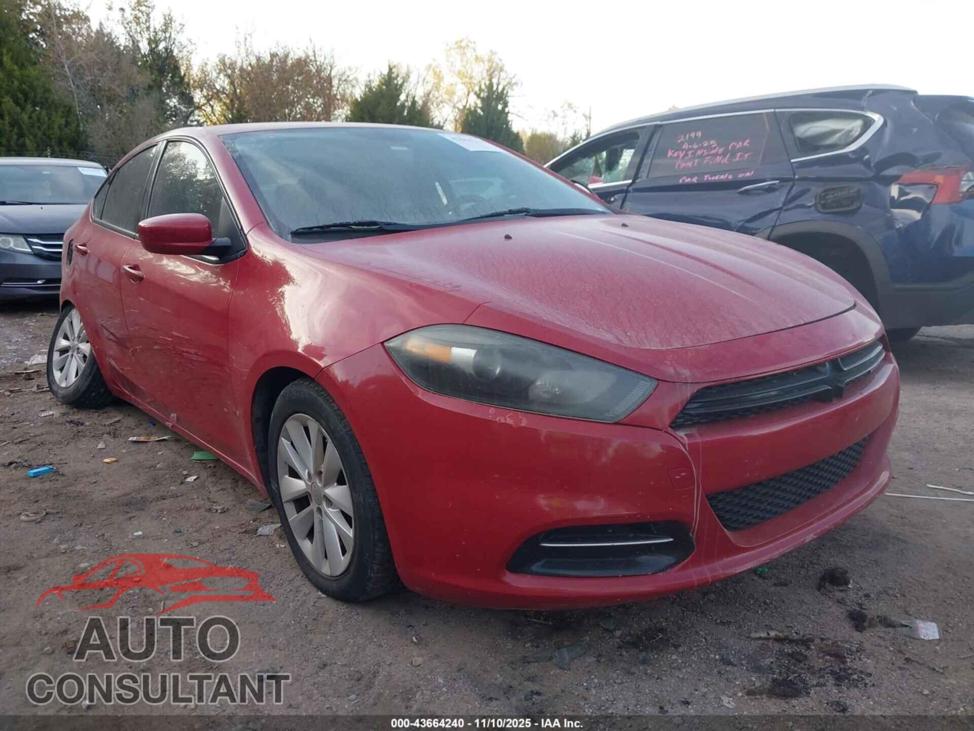 DODGE DART 2014 - 1C3CDFBB3ED771284