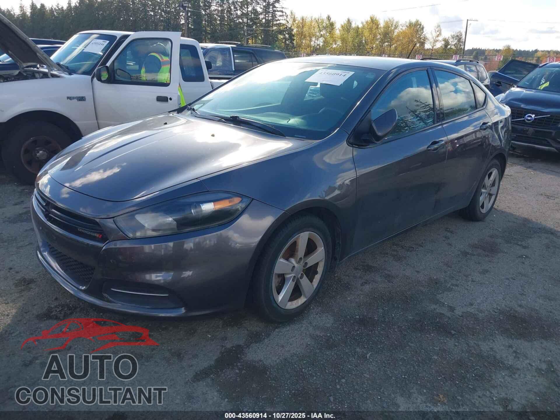 DODGE DART 2015 - 1C3CDFBB9FD306848