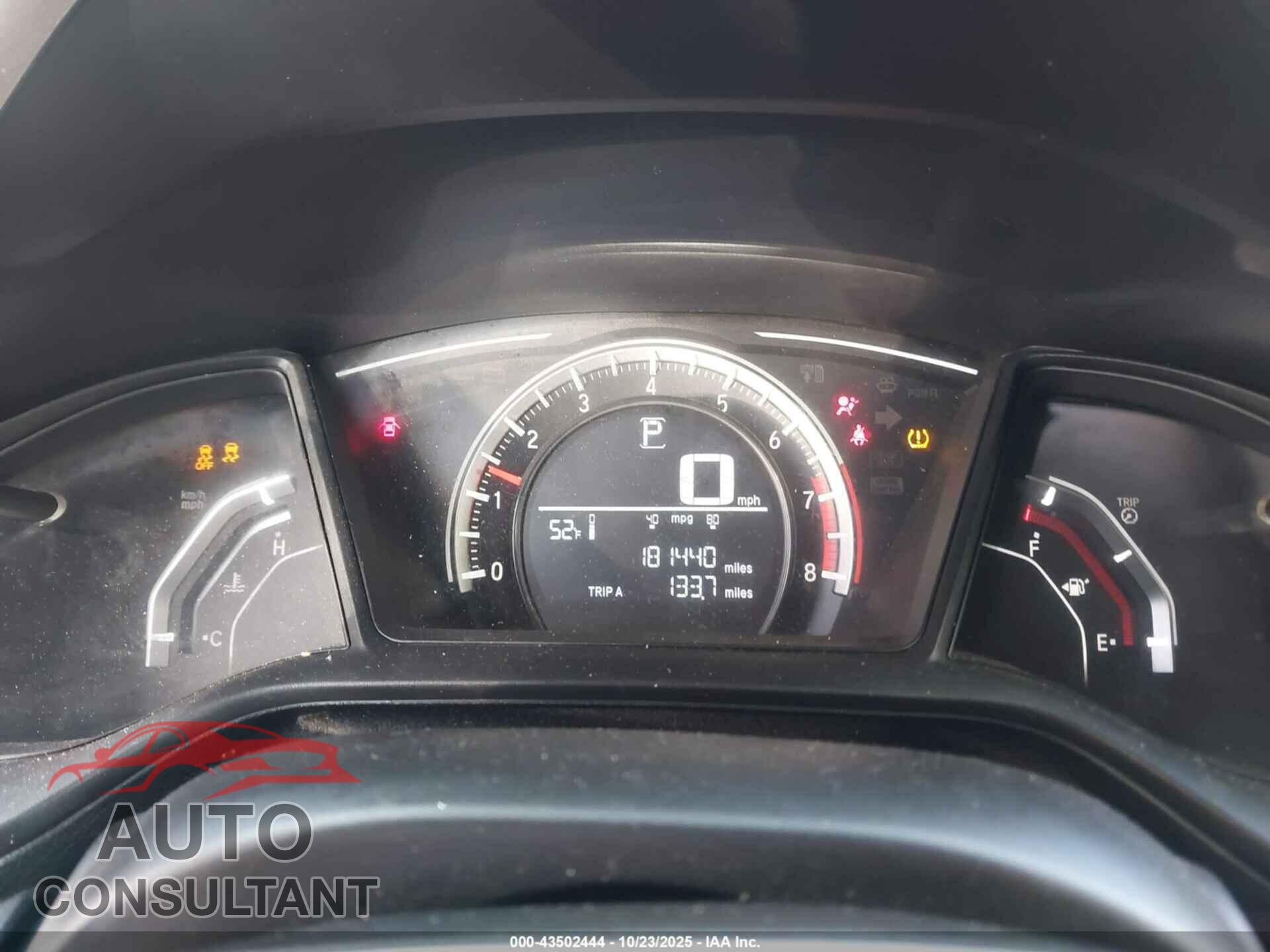 HONDA CIVIC 2017 - 19XFC2F51HE009227