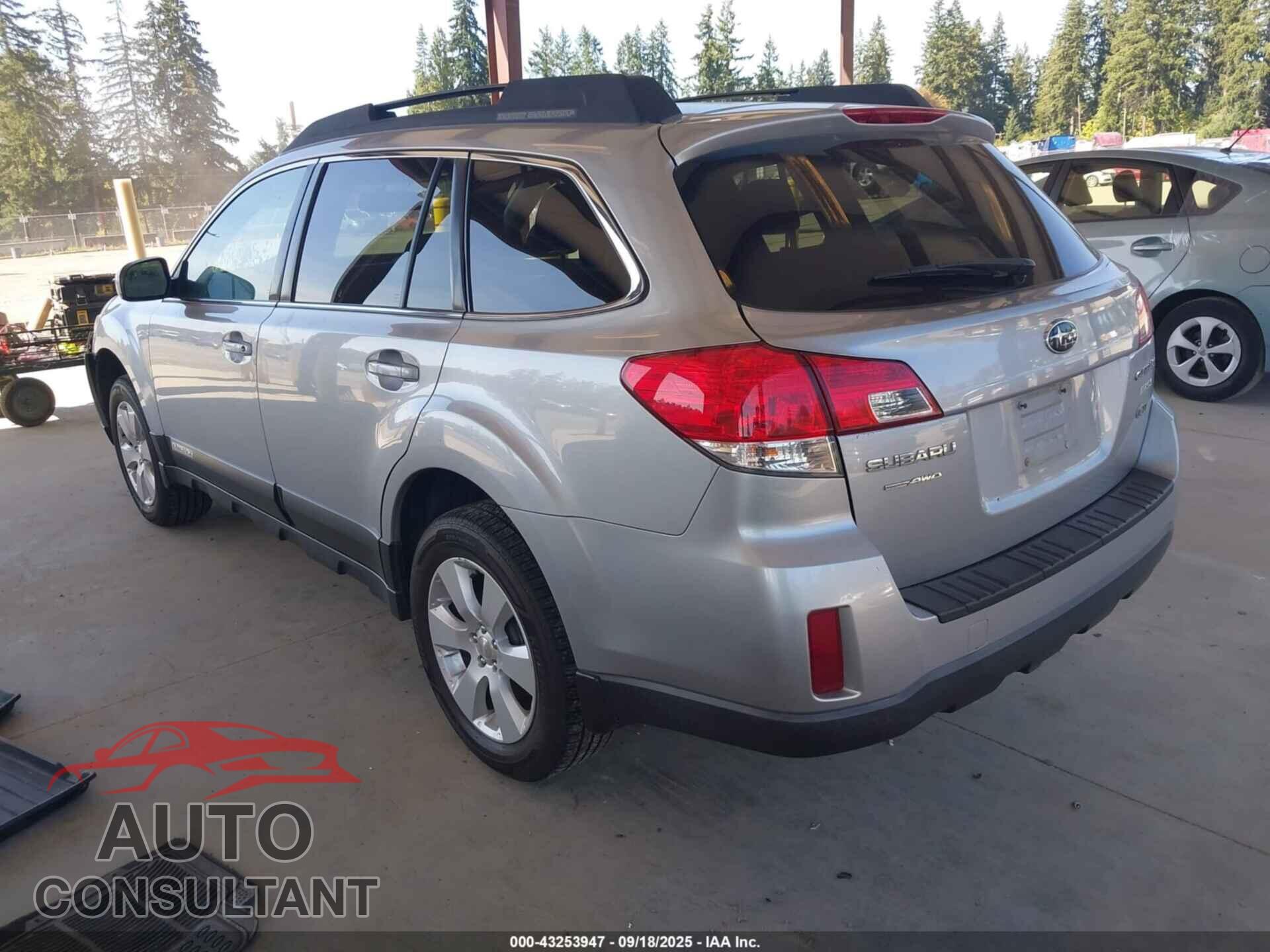 SUBARU OUTBACK 2012 - 4S4BRBCC0C3219040