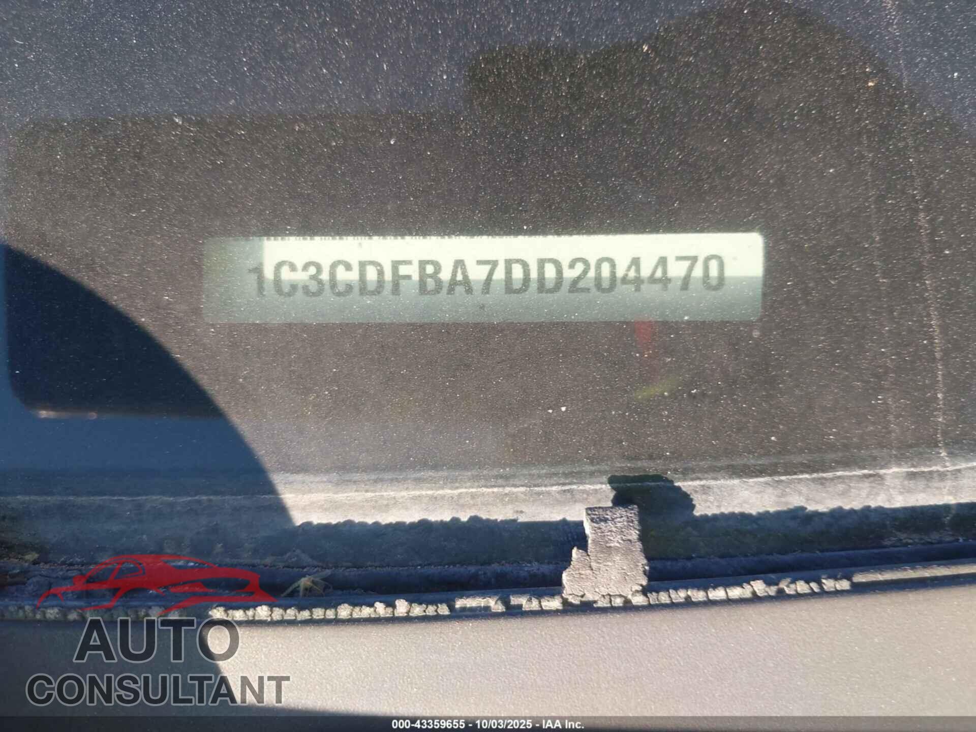 DODGE DART 2013 - 1C3CDFBA7DD204470