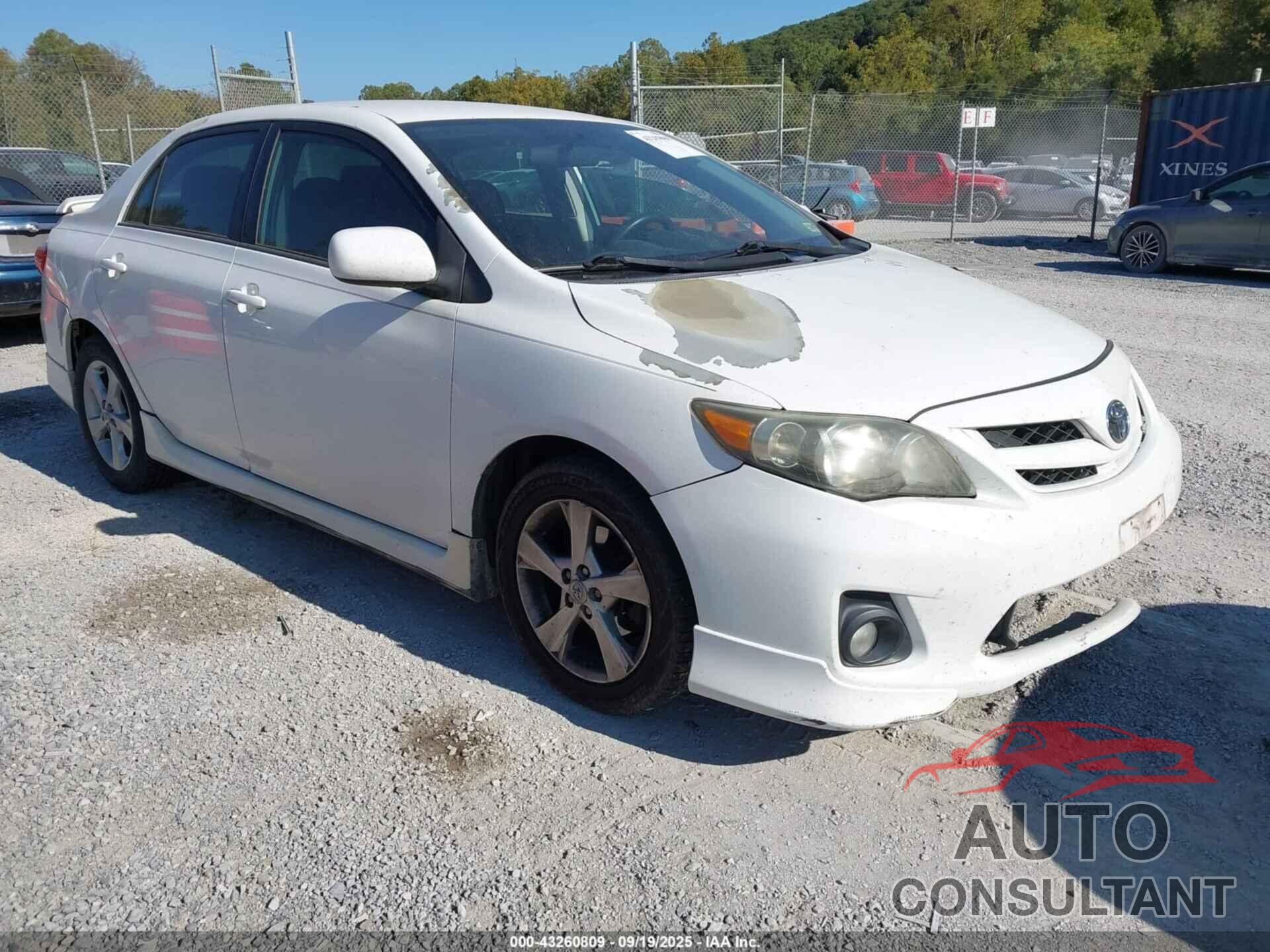 TOYOTA COROLLA 2013 - 5YFBU4EE9DP203845