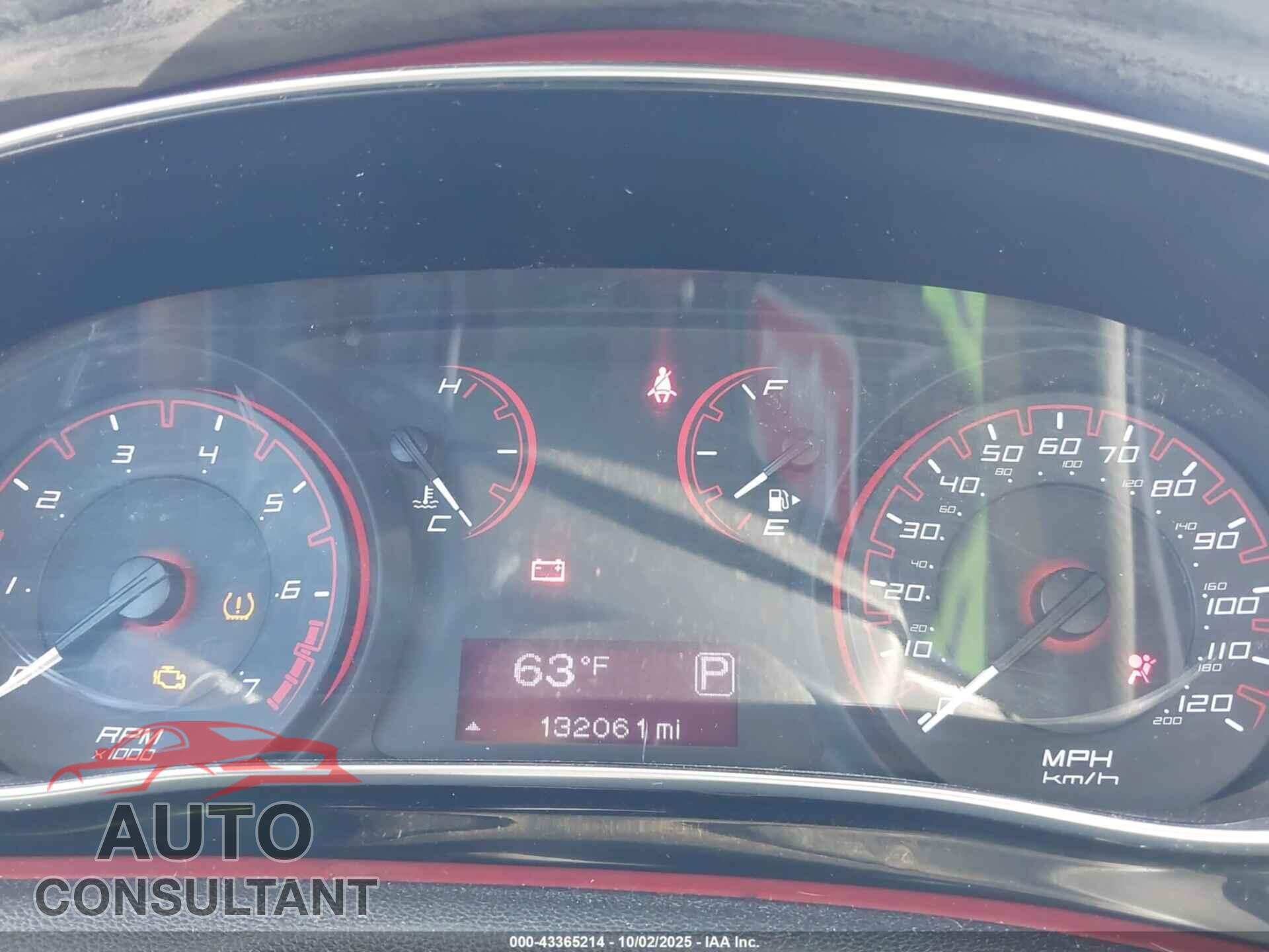 DODGE DART 2016 - 1C3CDFBA8GD623190