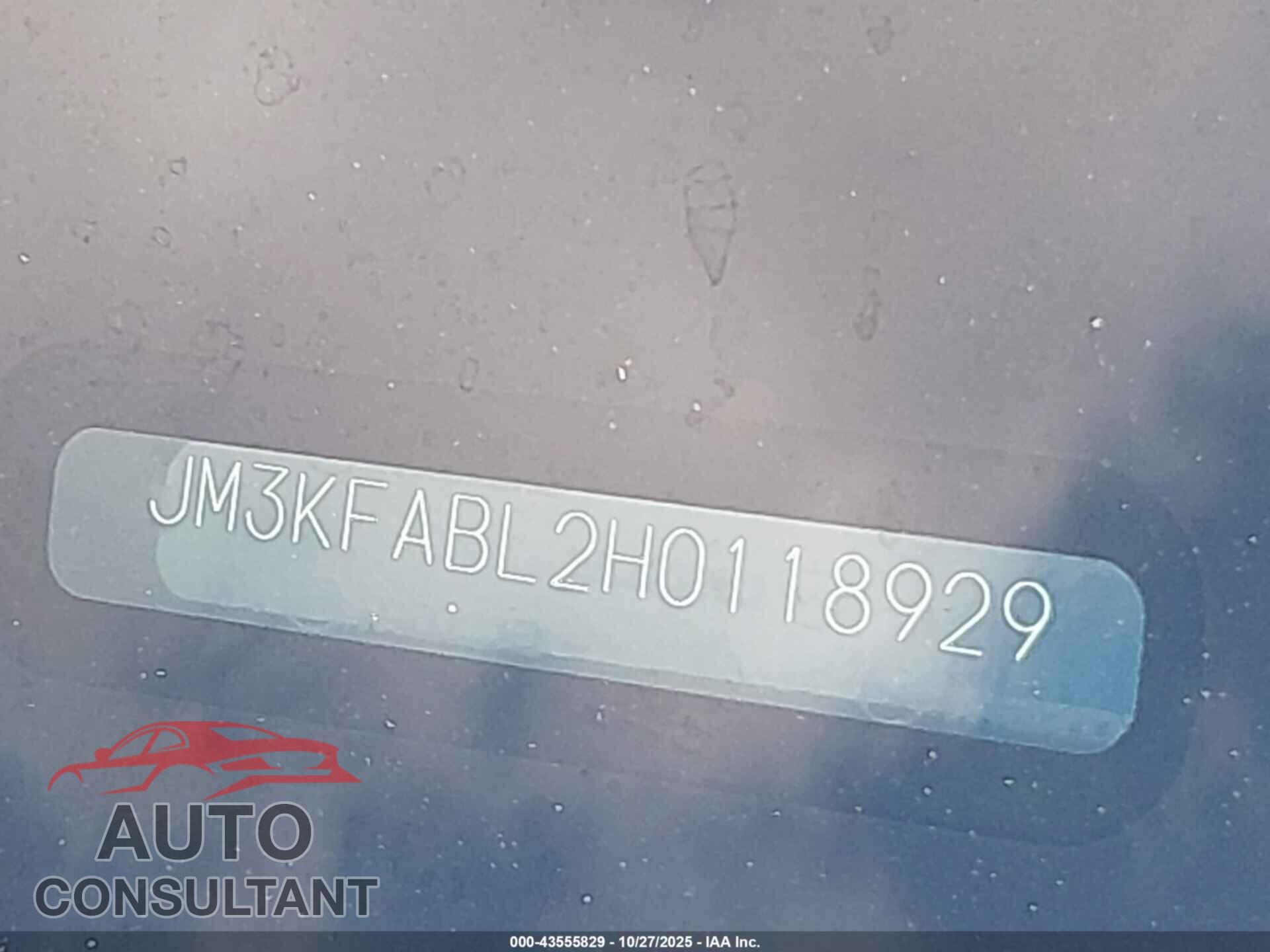 MAZDA CX-5 2017 - JM3KFABL2H0118929