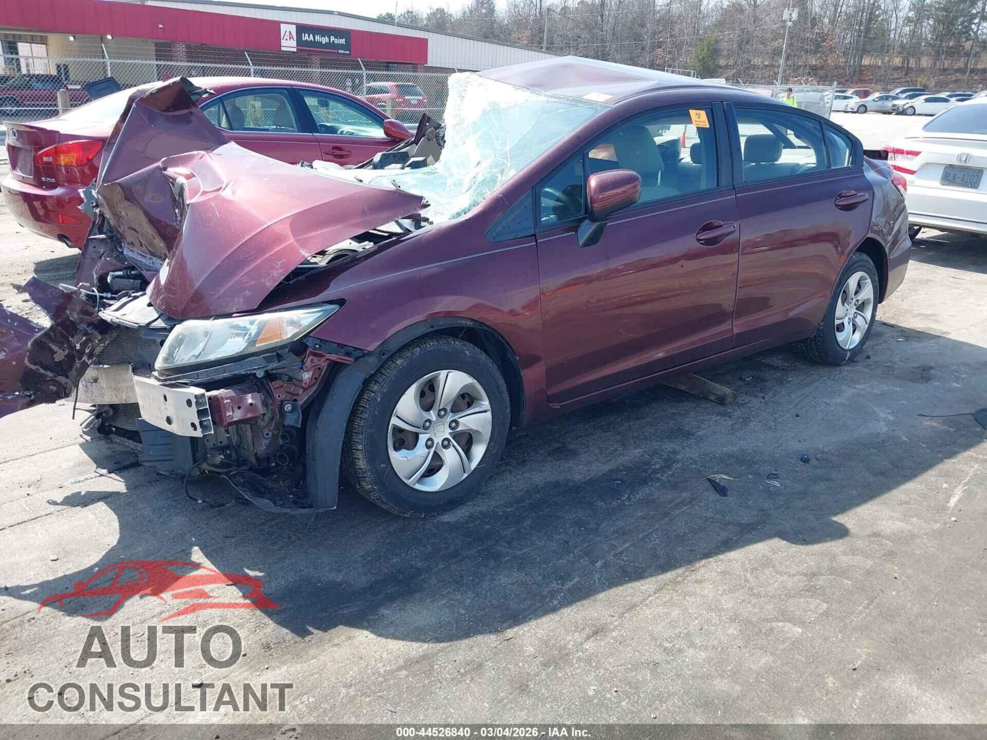 HONDA CIVIC 2015 - 19XFB2F58FE095975