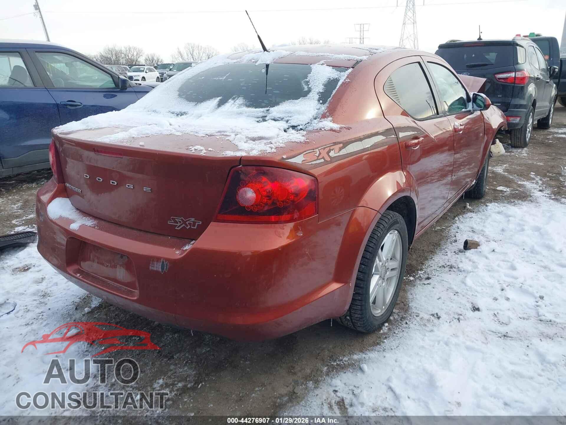 DODGE AVENGER 2012 - 1C3CDZCB1CN179549