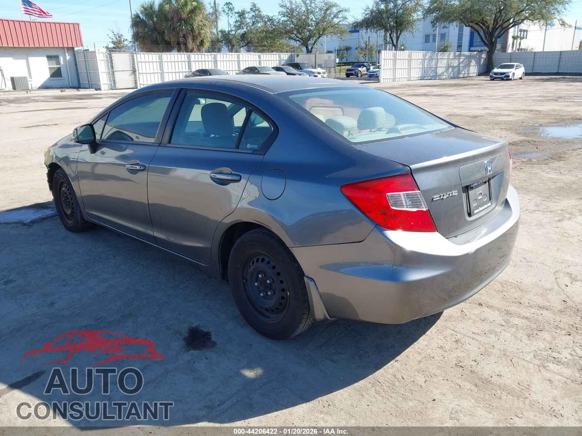 HONDA CIVIC 2012 - 19XFB2F52CE387150