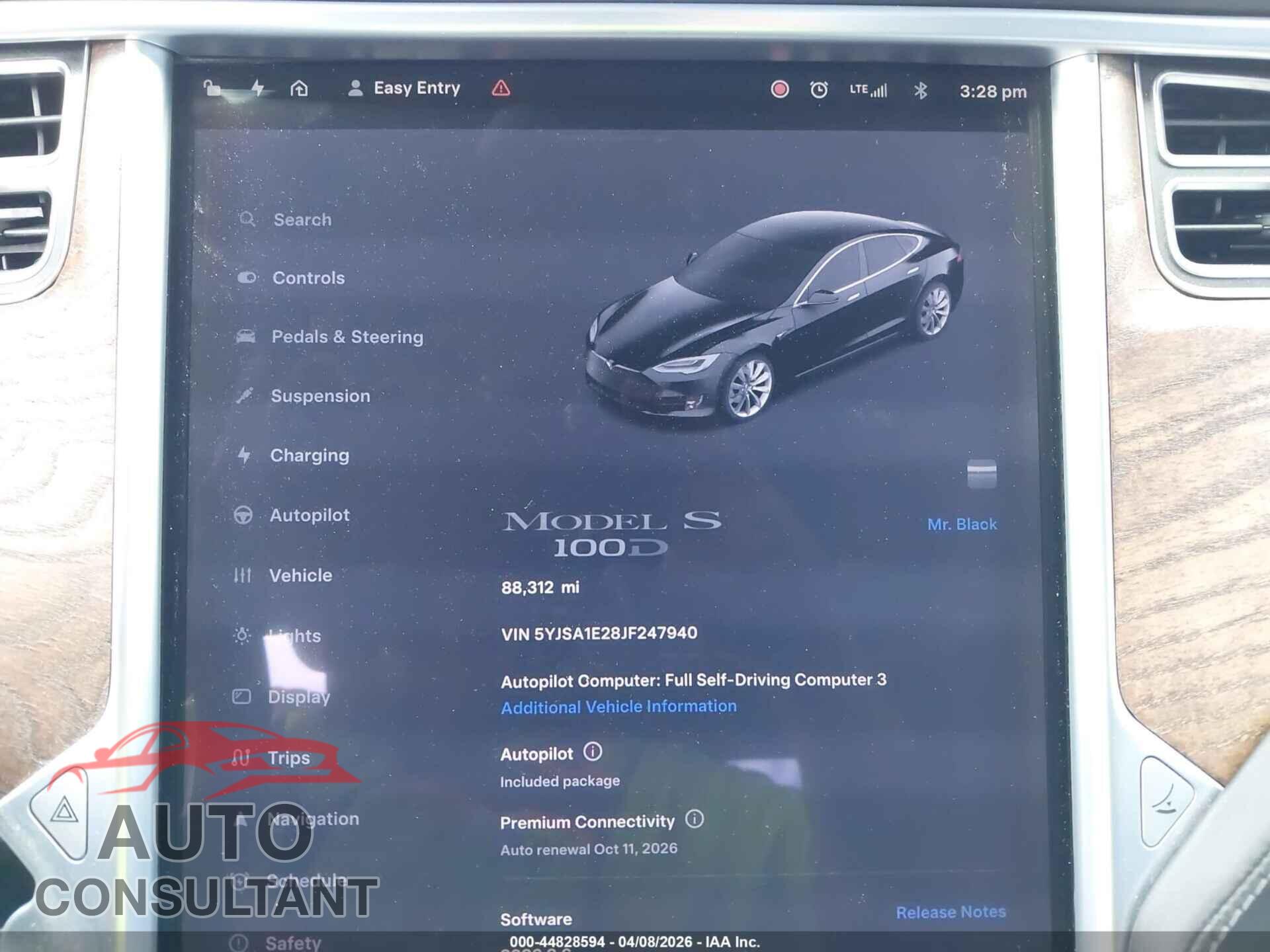 TESLA MODEL S 2018 - 5YJSA1E28JF247940