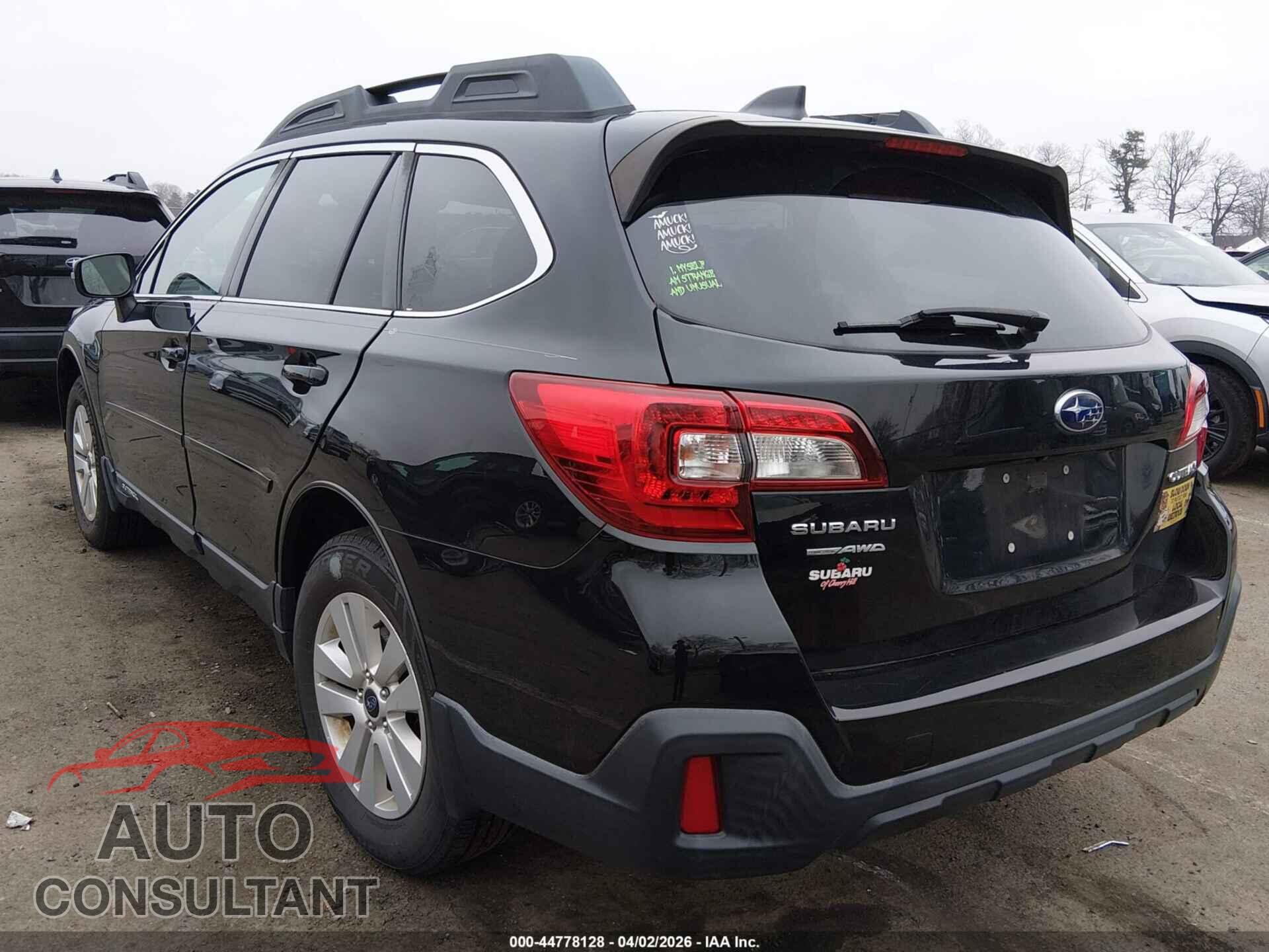 SUBARU OUTBACK 2018 - 4S4BSAFC2J3323732