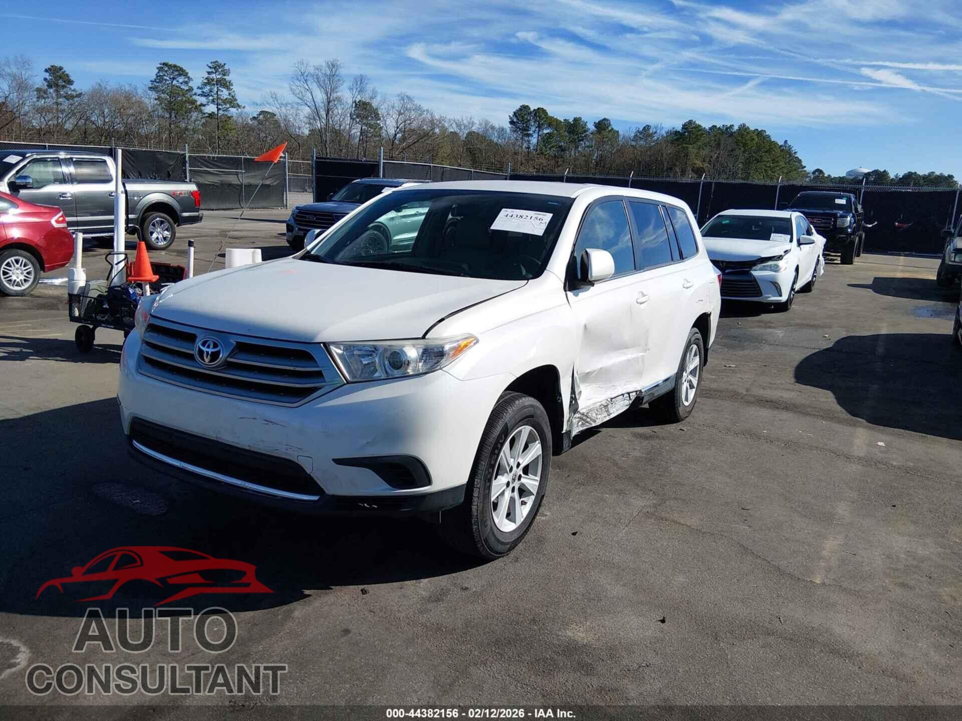 TOYOTA HIGHLANDER 2013 - 5TDZA3EH8DS043024