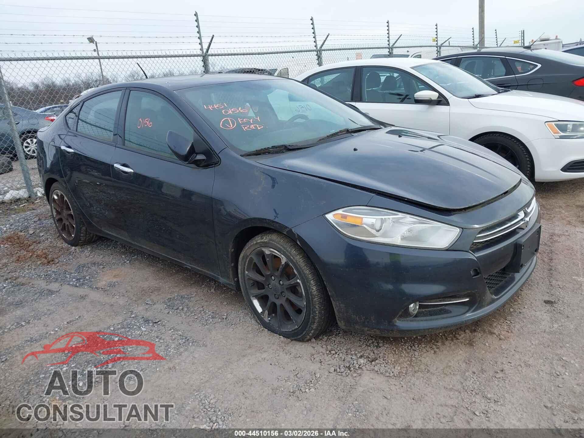 DODGE DART 2013 - 1C3CDFCA4DD711809