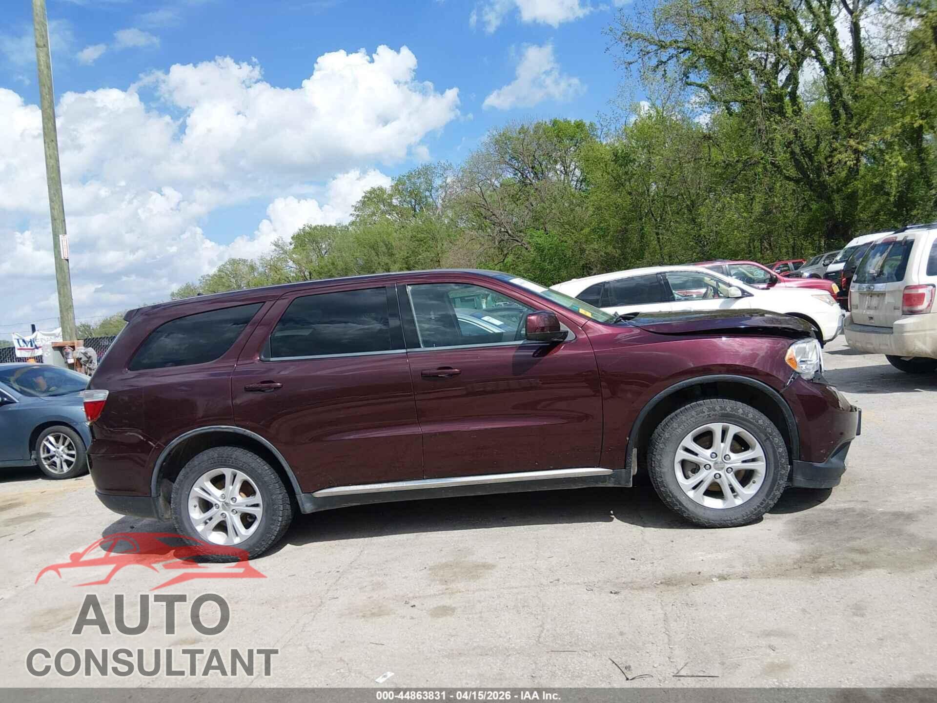 DODGE DURANGO 2012 - 1C4RDHAG1CC173163