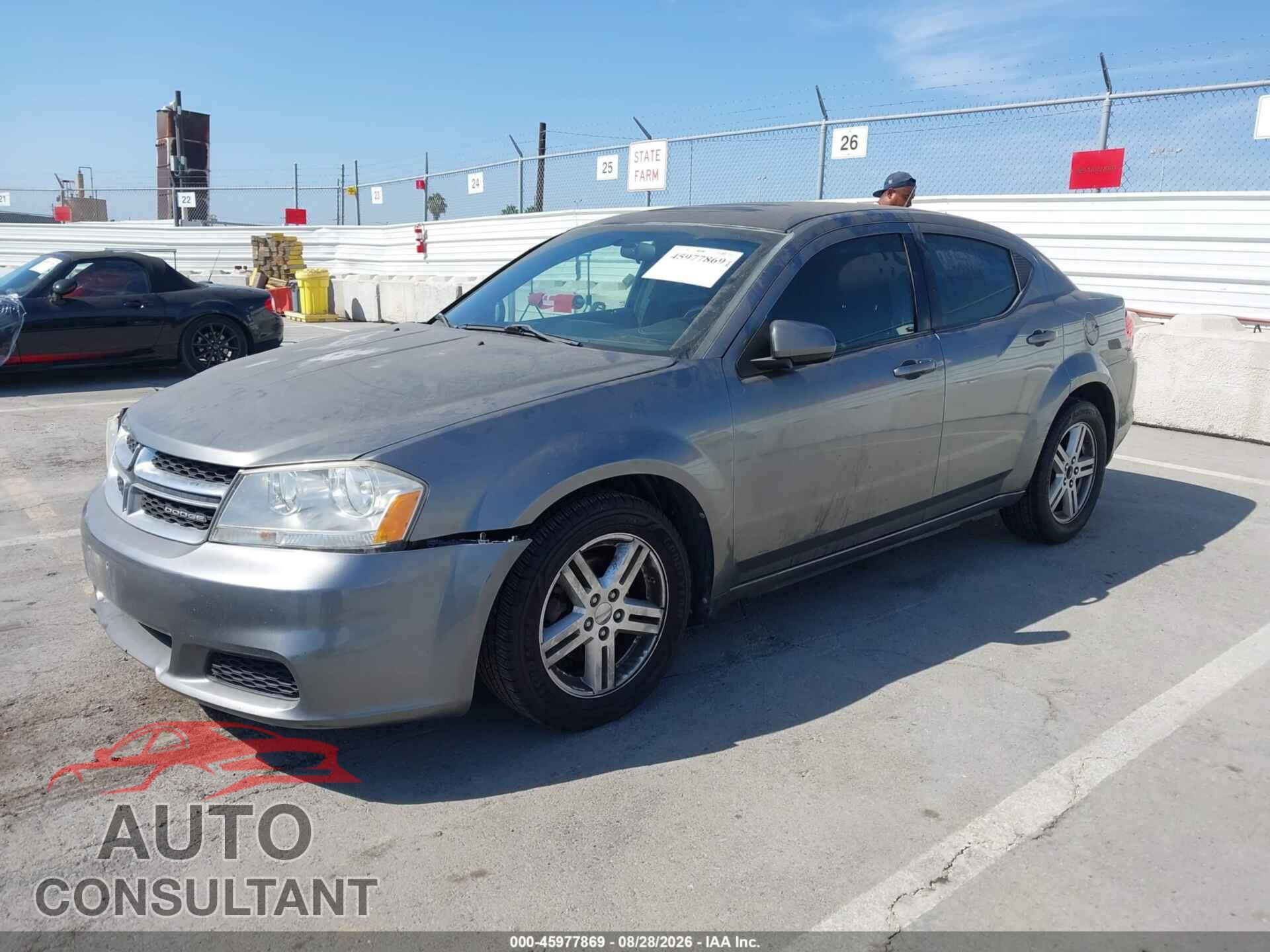 DODGE AVENGER 2012 - 1C3CDZCB3CN192755