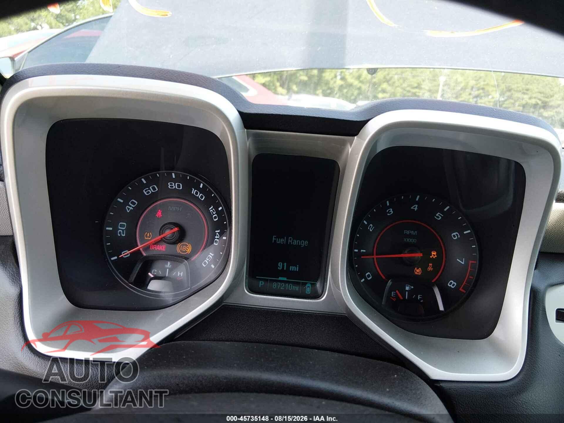 CHEVROLET CAMARO 2013 - 2G1FA1E36D9150182