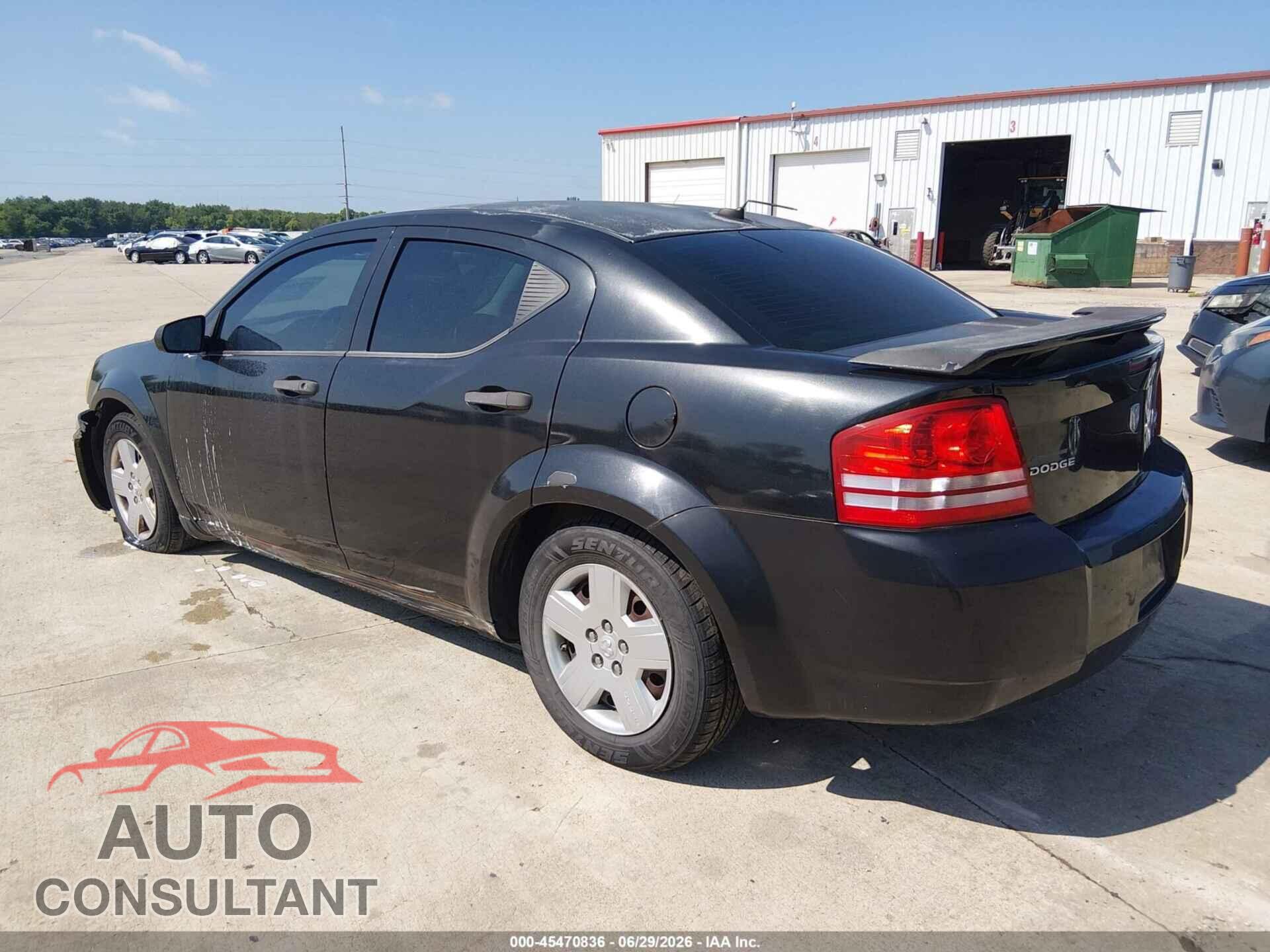 DODGE AVENGER 2010 - 1B3CC4FB7AN198506