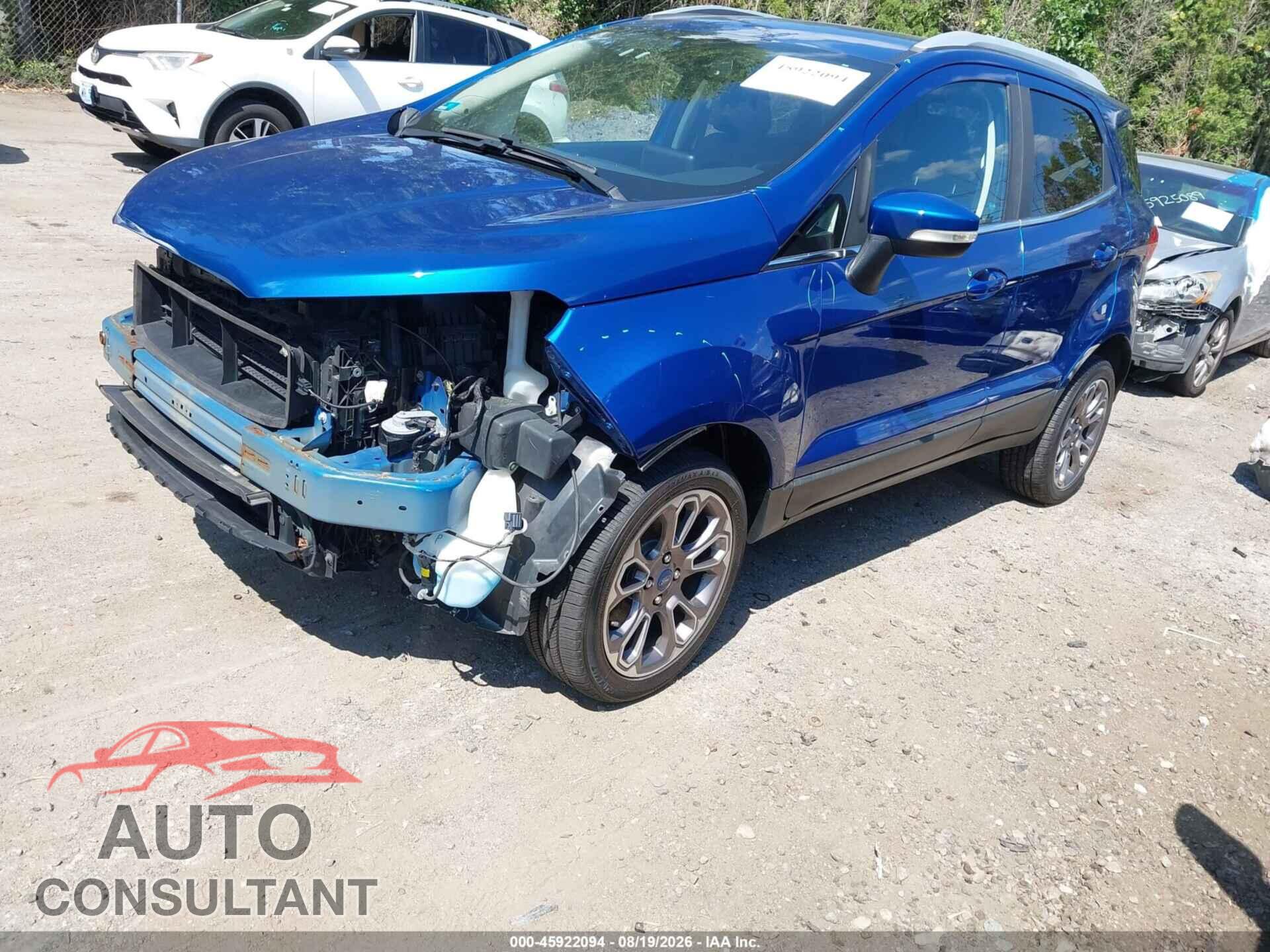 FORD ECOSPORT 2019 - MAJ6S3KL9KC285608