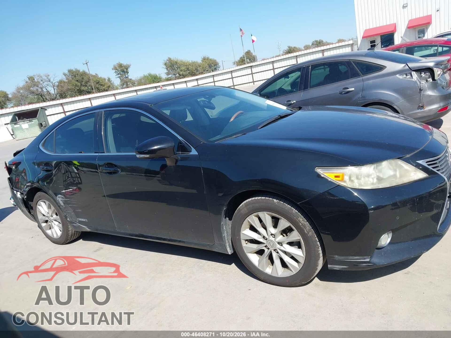 LEXUS ES 300H 2013 - JTHBW1GG6D2009861