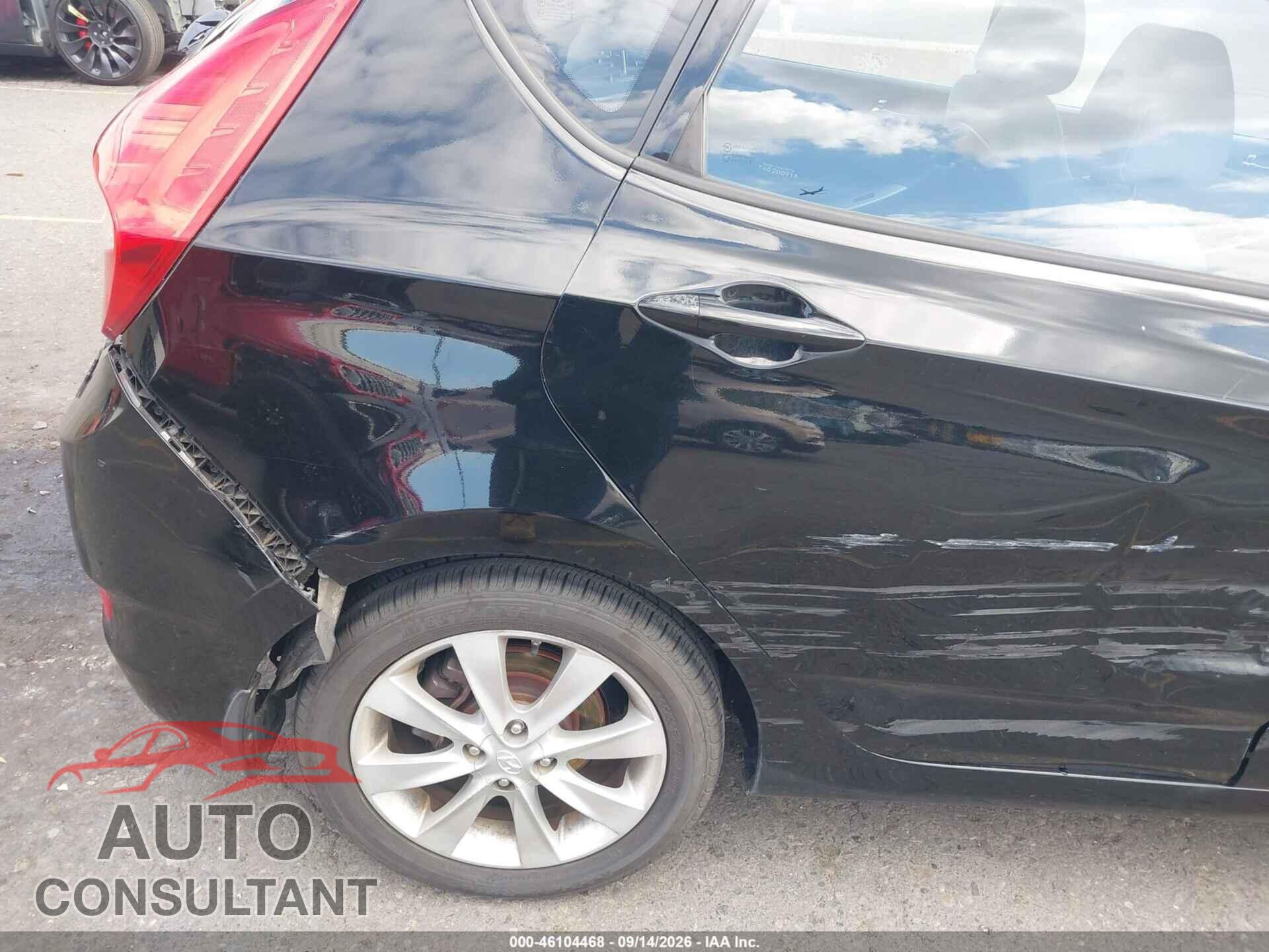 HYUNDAI ACCENT 2012 - KMHCU5AE2CU044793