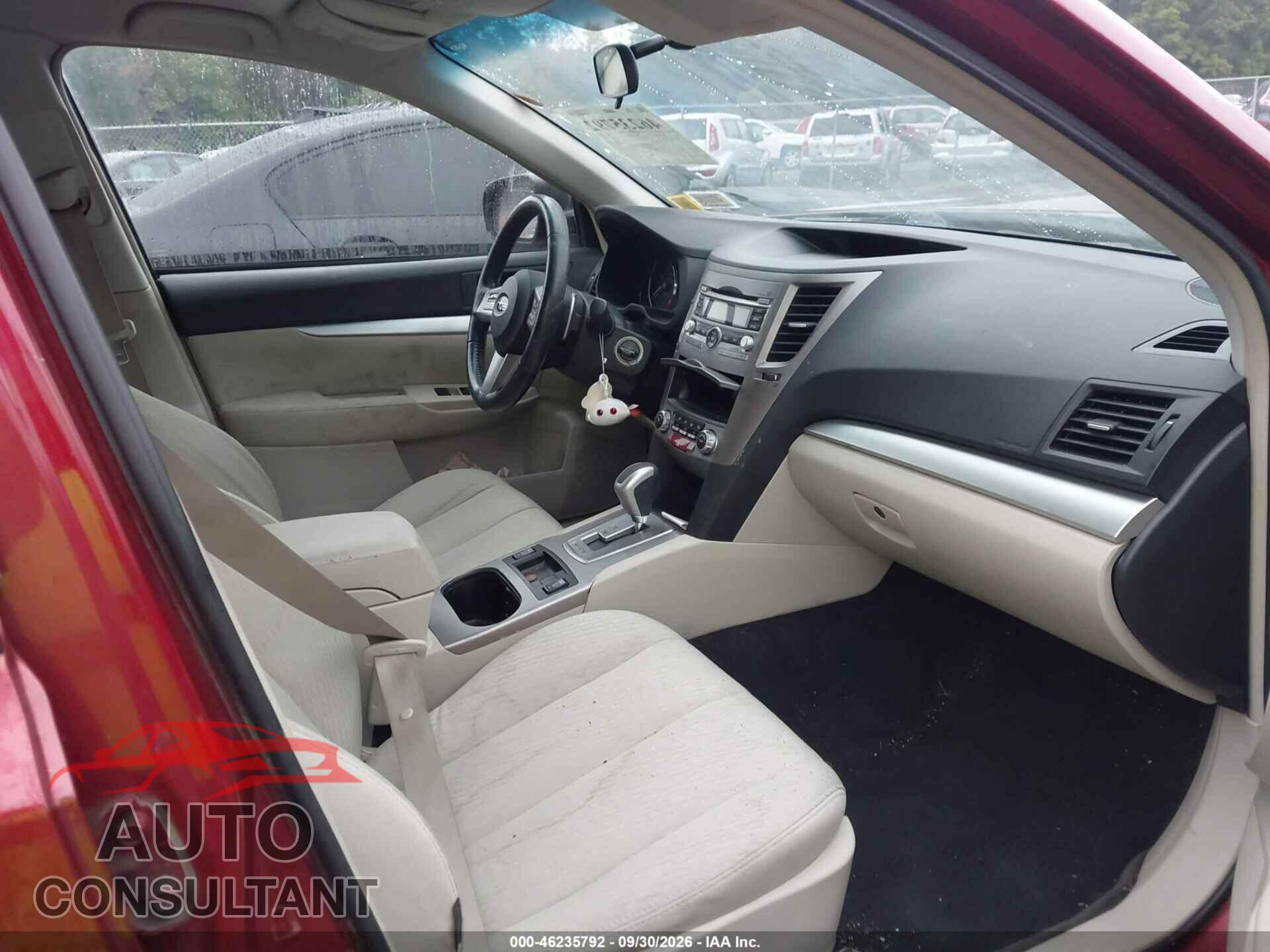SUBARU OUTBACK 2011 - 4S4BRBCC4B3443748