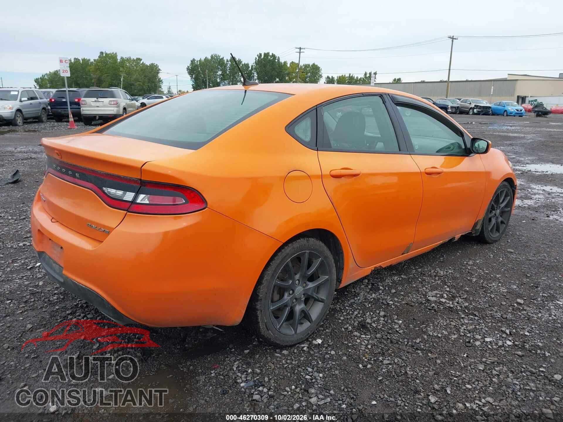 DODGE DART 2013 - 1C3CDFBA7DD308618