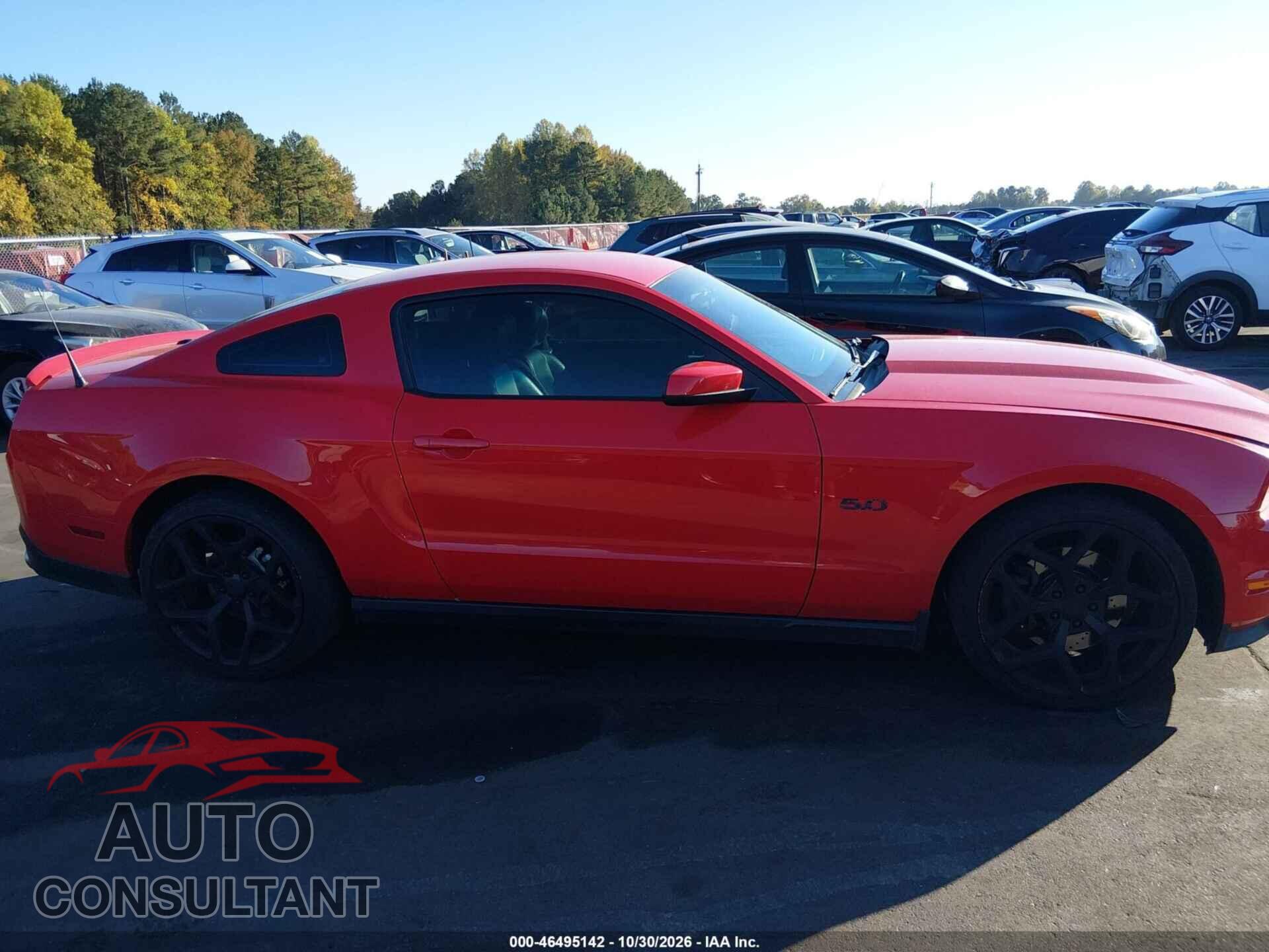 FORD MUSTANG 2012 - 1ZVBP8CF1C5281376