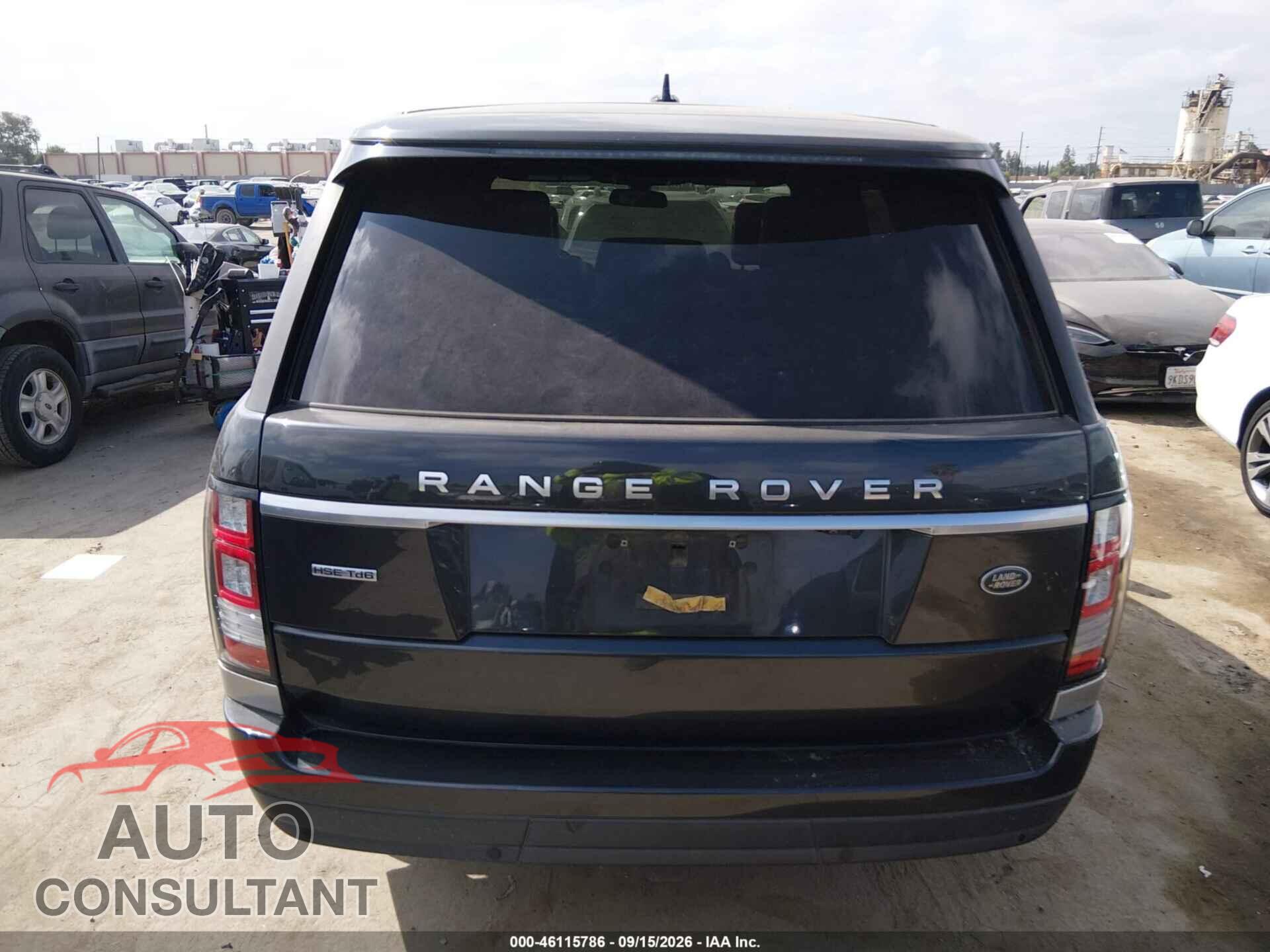LAND ROVER RANGE ROVER 2016 - SALGS2KF8GA258639