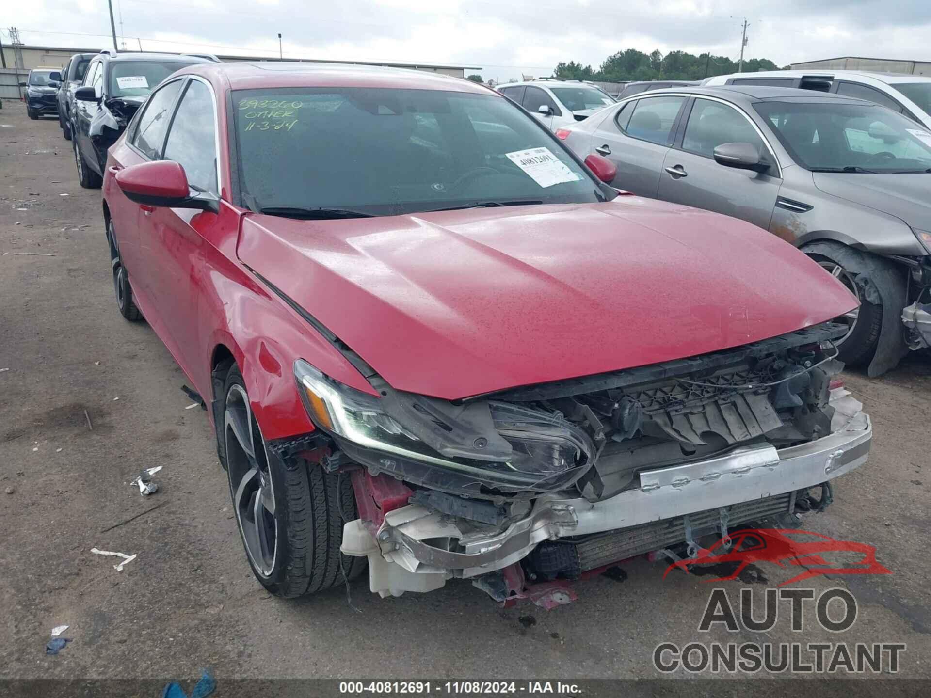 HONDA ACCORD 2018 - 1HGCV2F38JA019582