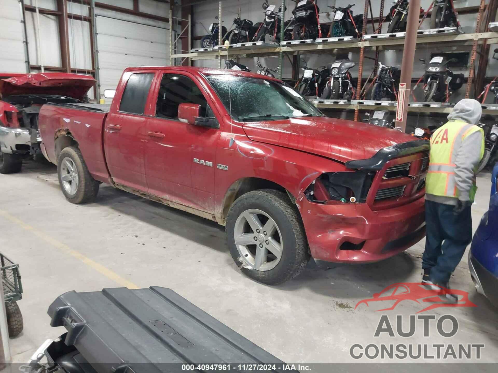 DODGE RAM 1500 2010 - 1D7RV1GTXAS221809