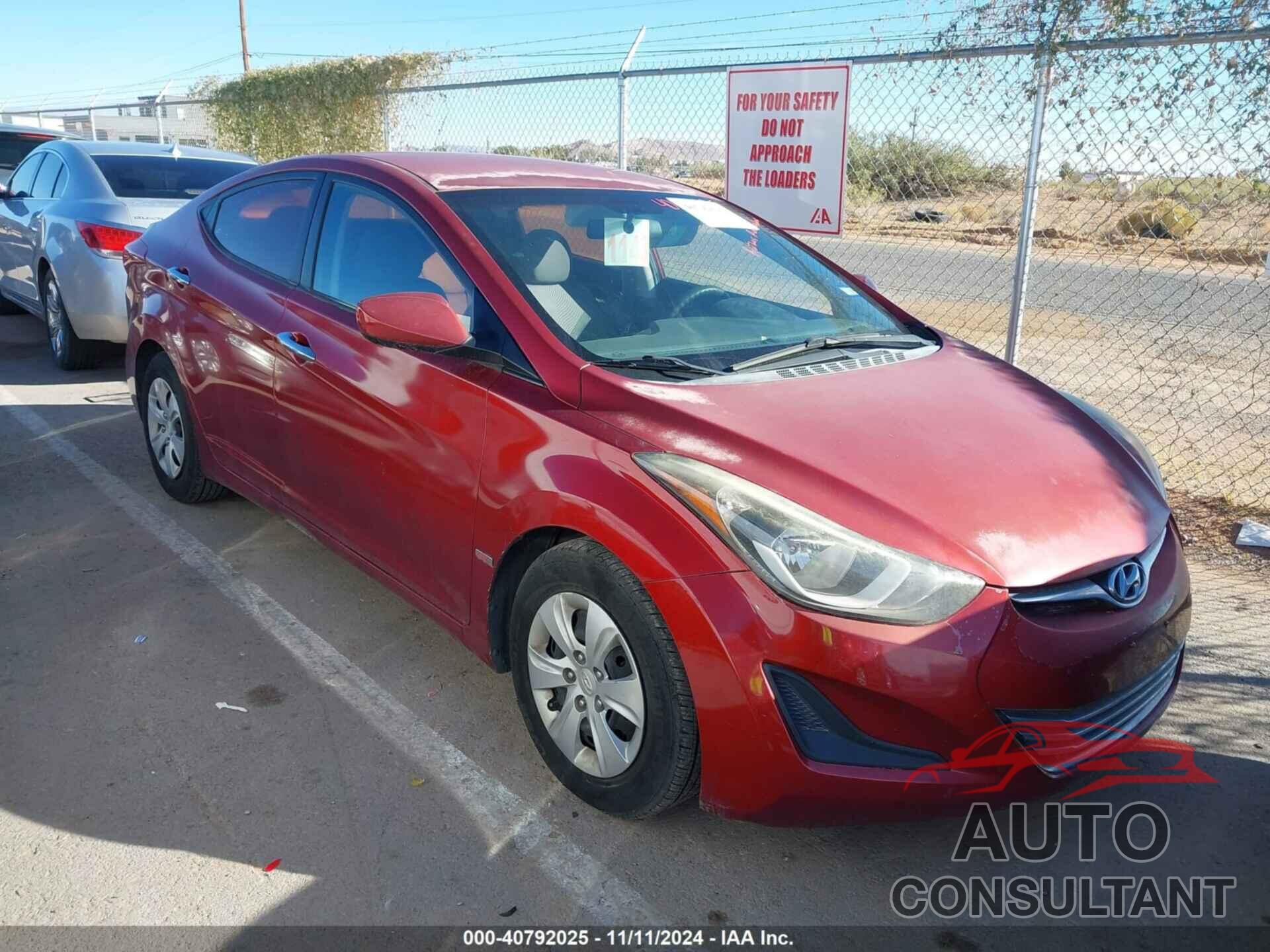 HYUNDAI ELANTRA 2016 - 5NPDH4AE3GH769438