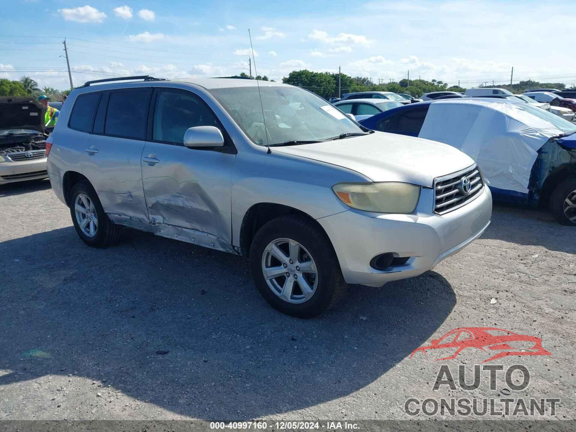 TOYOTA HIGHLANDER 2009 - JTEDS41A092088989