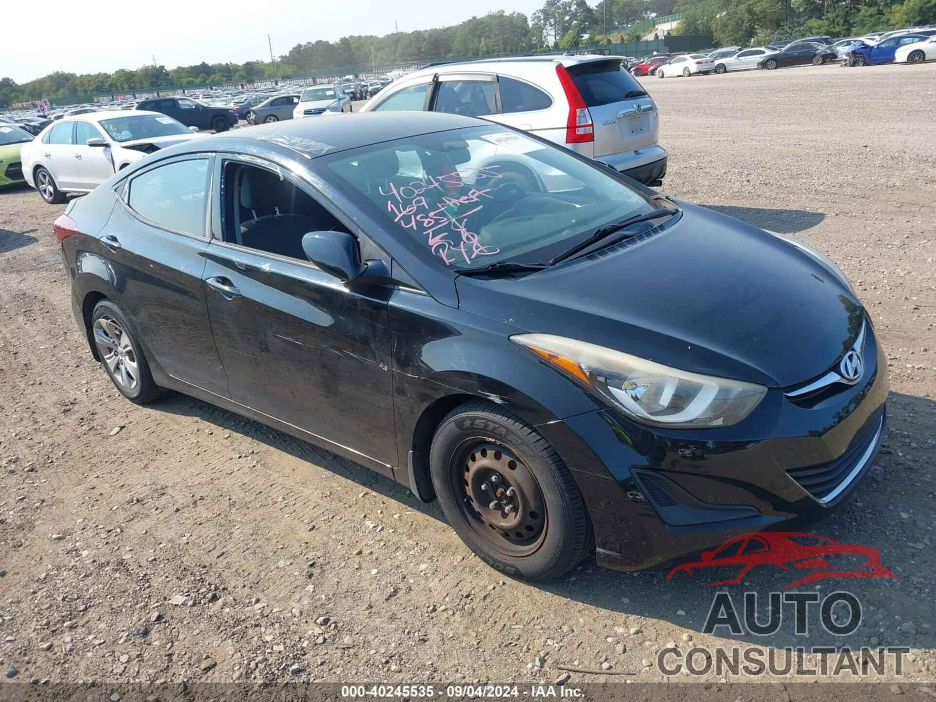 HYUNDAI ELANTRA 2016 - KMHDH4AE2GU530240