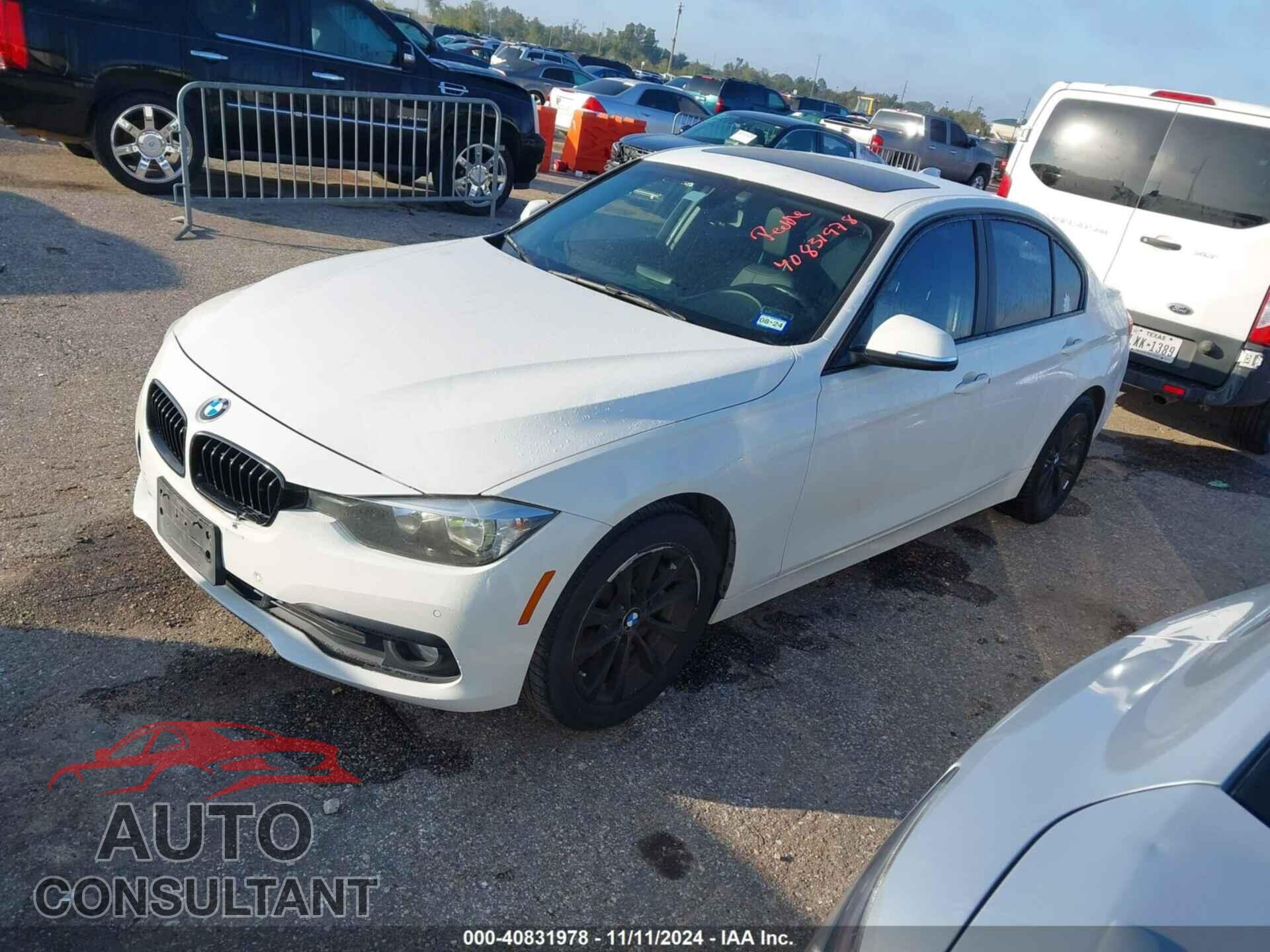BMW 320I 2016 - WBA8E1G58GNU10177