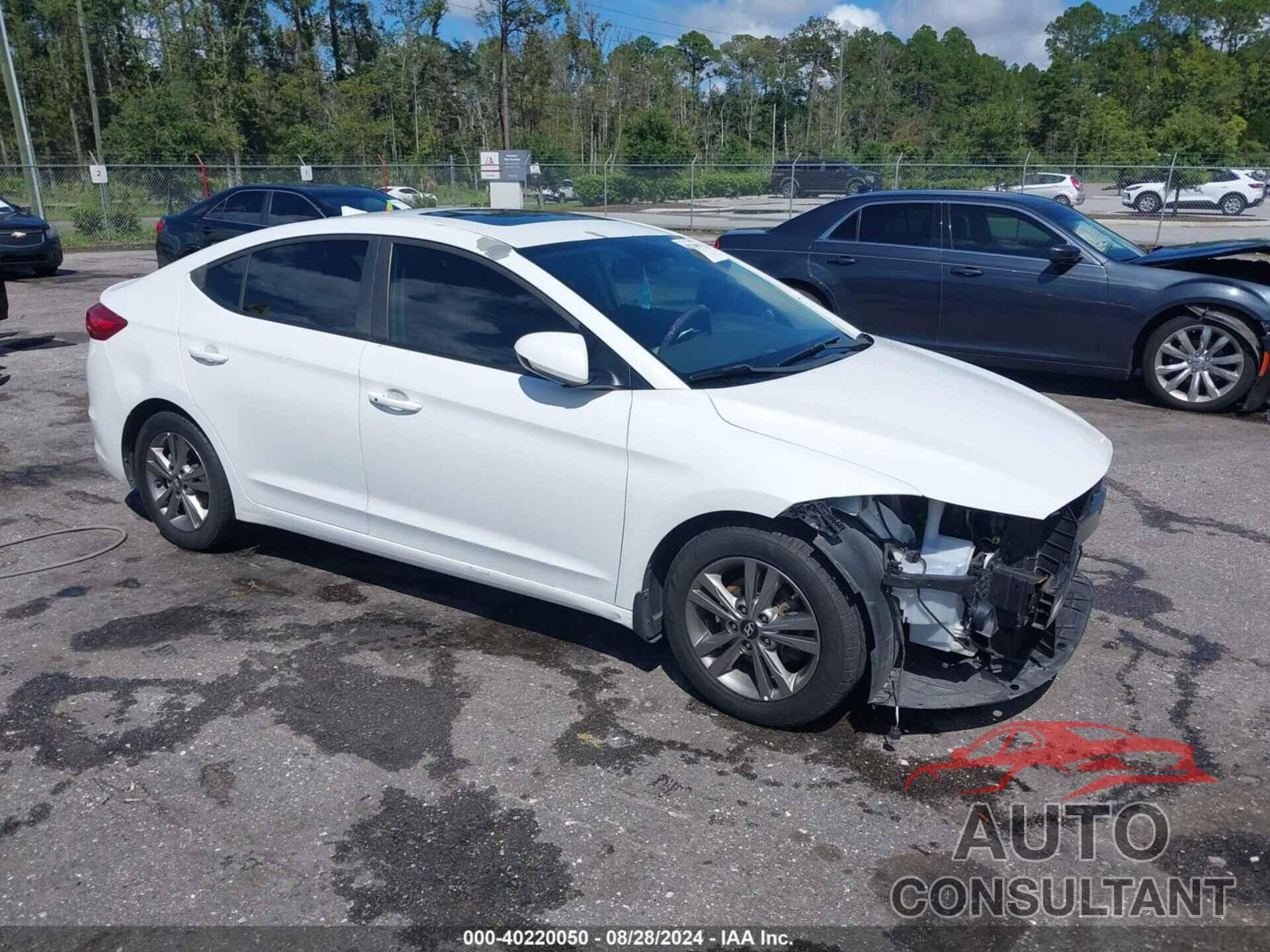 HYUNDAI ELANTRA 2018 - 5NPD84LF6JH223438