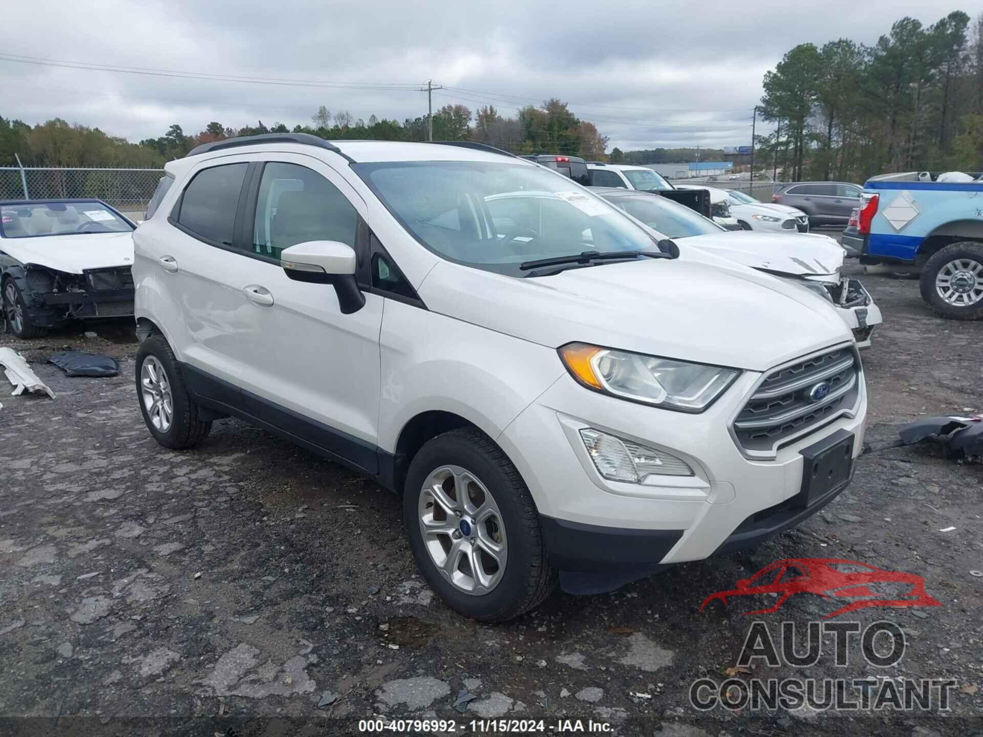 FORD ECOSPORT 2018 - MAJ6P1UL9JC193576