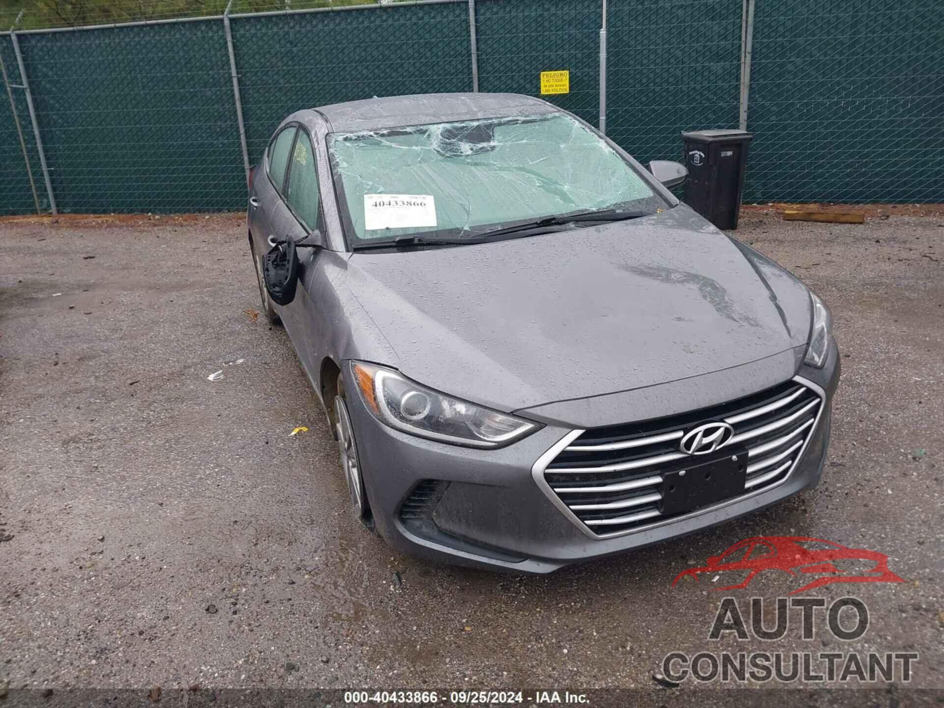 HYUNDAI ELANTRA 2018 - 5NPD84LF1JH356513