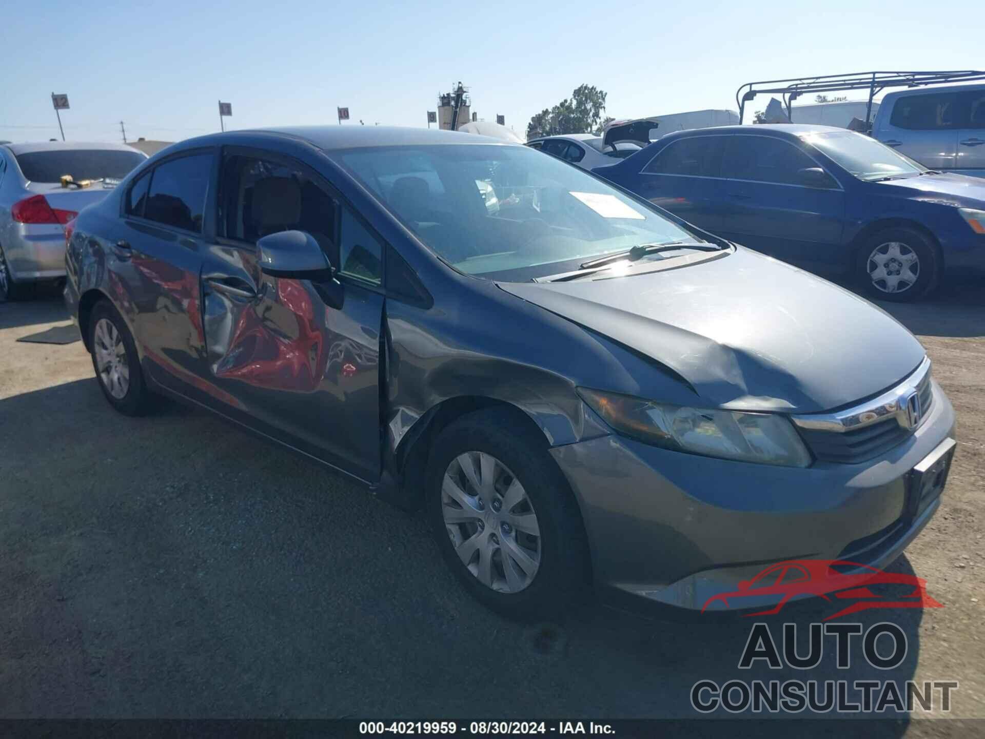 HONDA CIVIC 2012 - 19XFB2F57CE324111