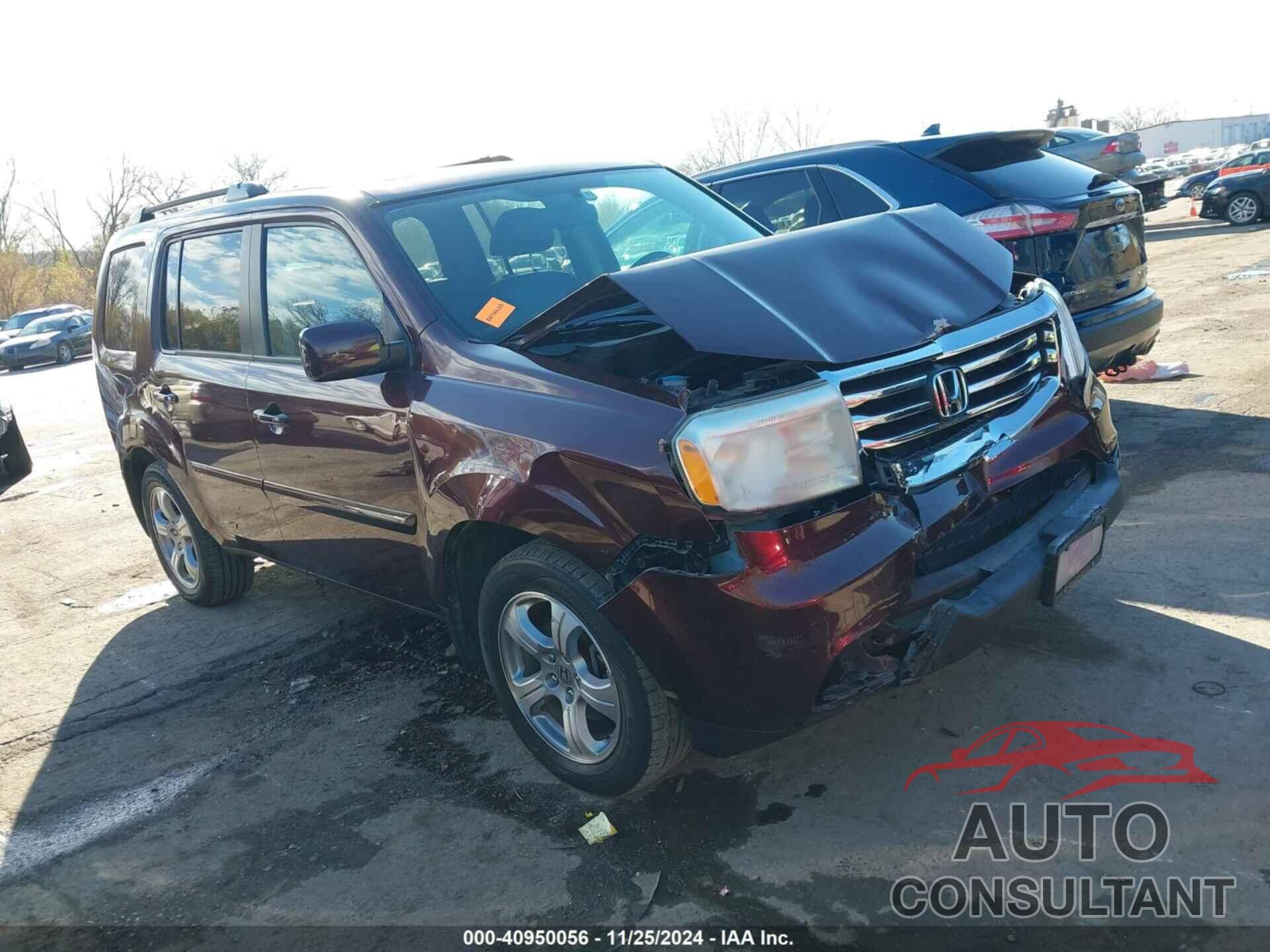 HONDA PILOT 2013 - 5FNYF4H76DB085590