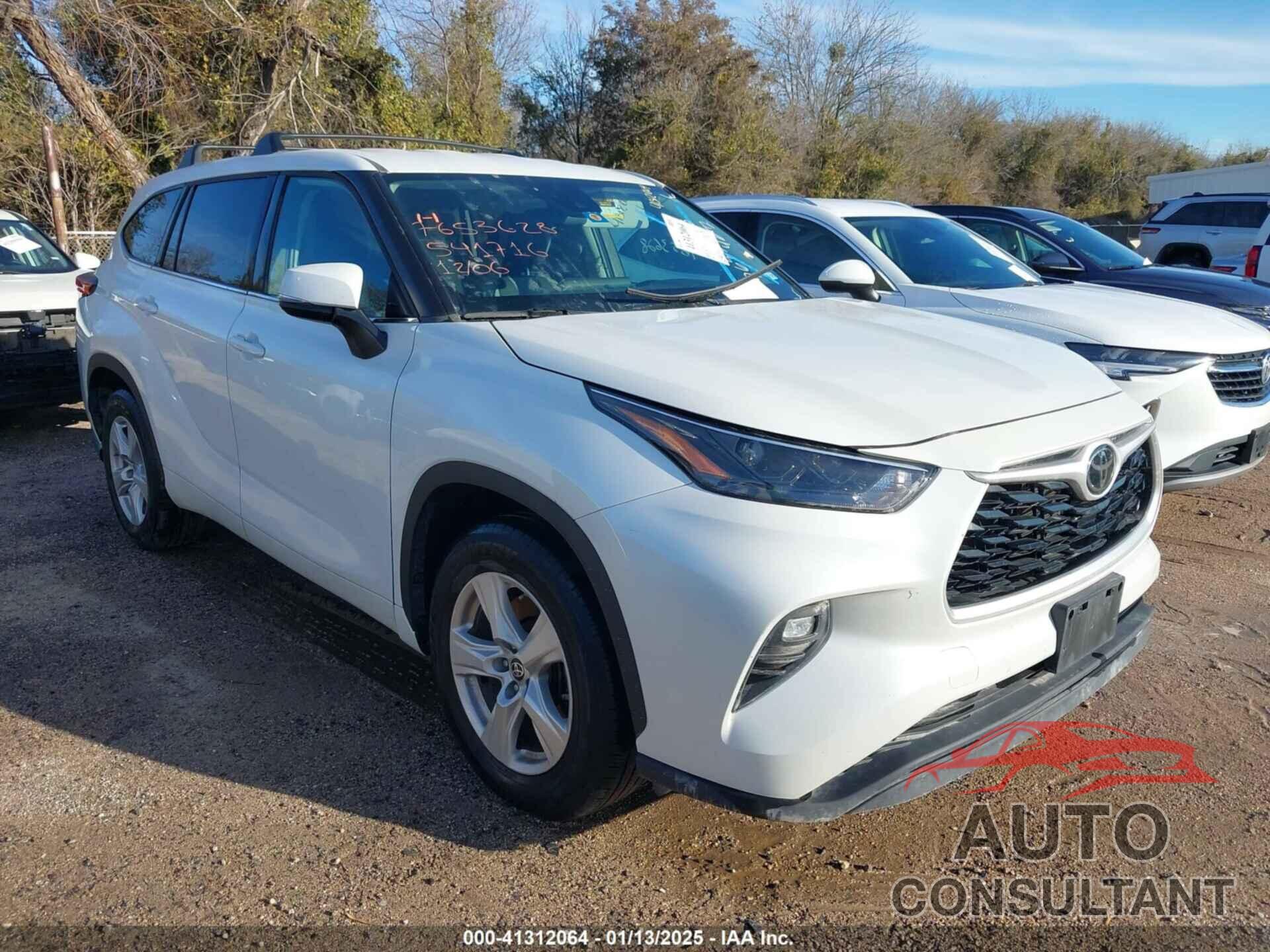 TOYOTA HIGHLANDER 2022 - 5TDZZRAH3NS541716
