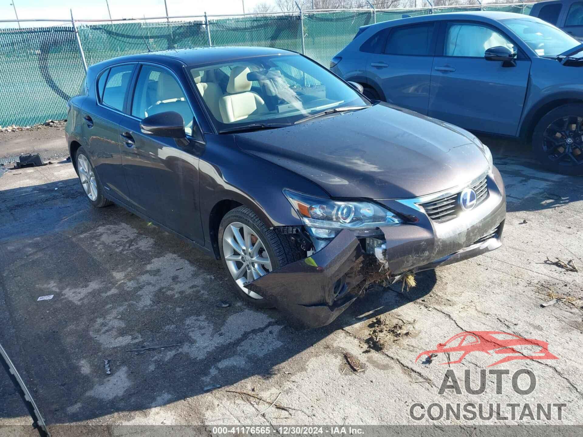 LEXUS CT 200H 2012 - JTHKD5BH3C2108438