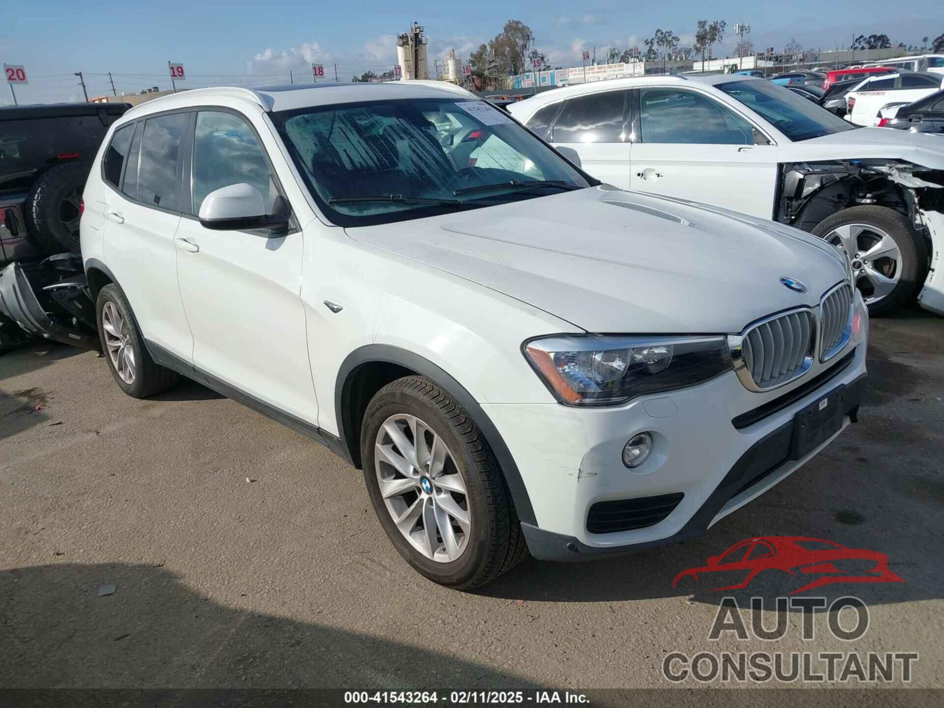 BMW X3 2016 - 5UXWX9C55G0D82233