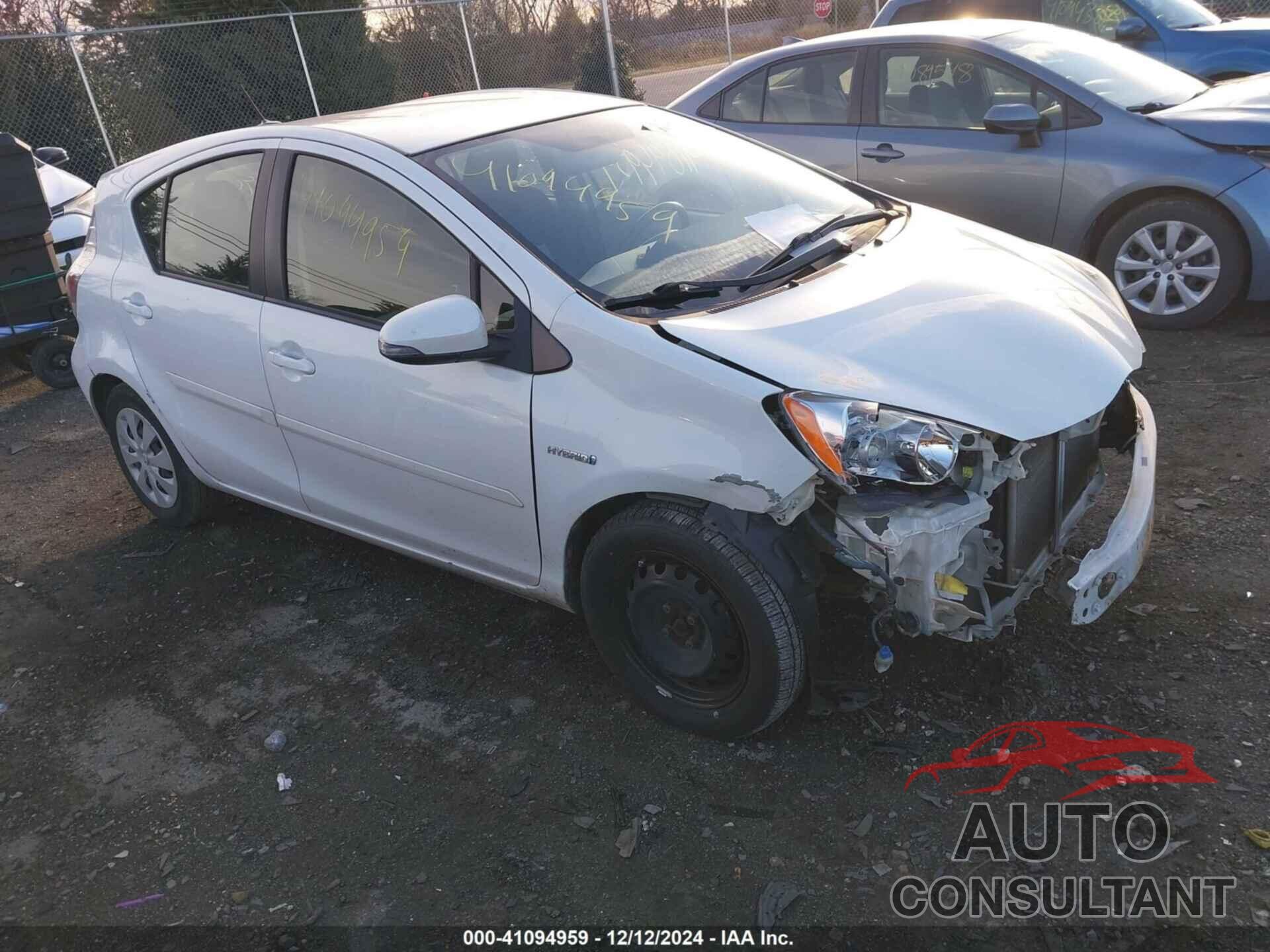 TOYOTA PRIUS C 2012 - JTDKDTB31C1508983