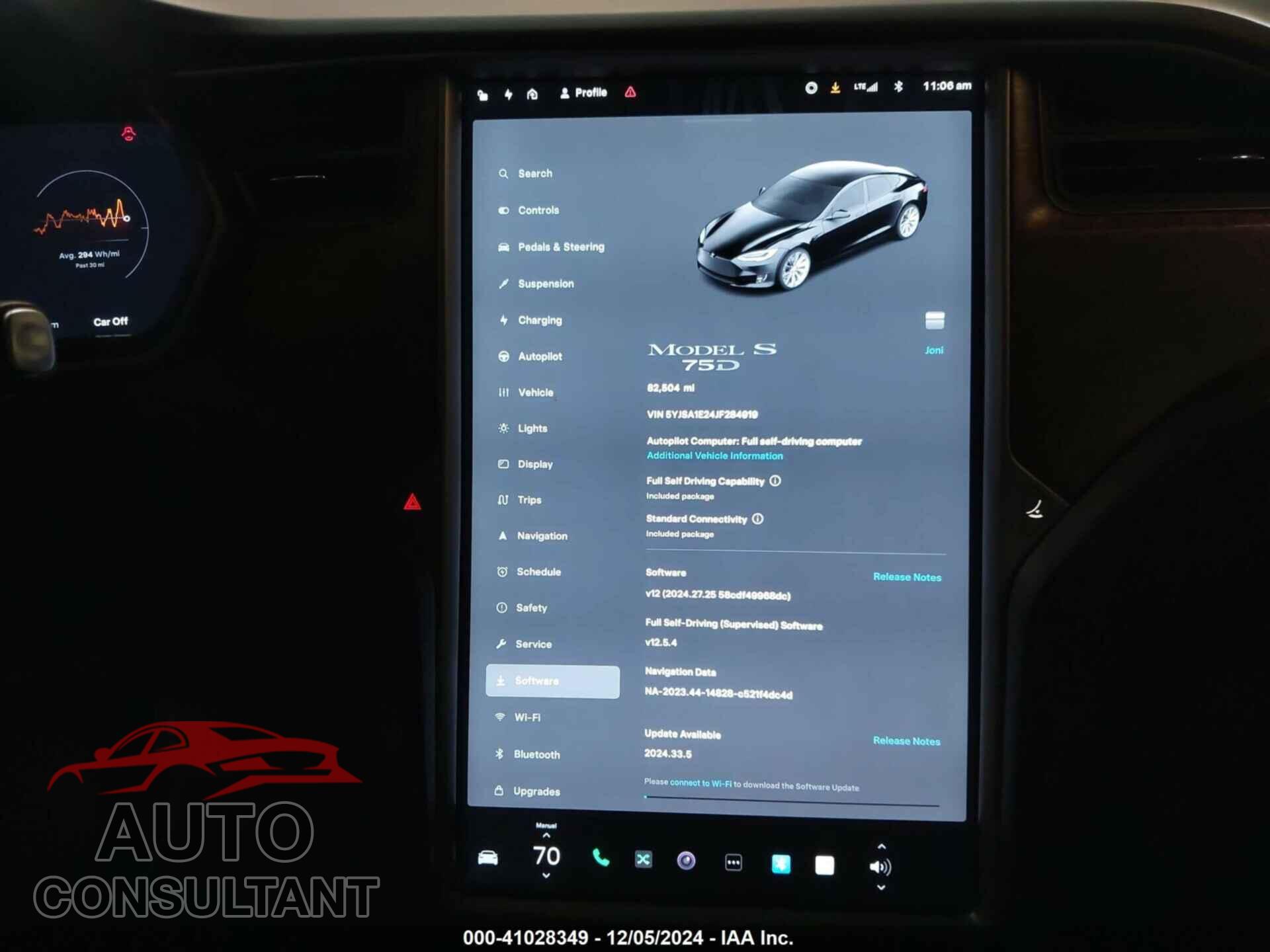 TESLA MODEL S 2018 - 5YJSA1E24JF284919