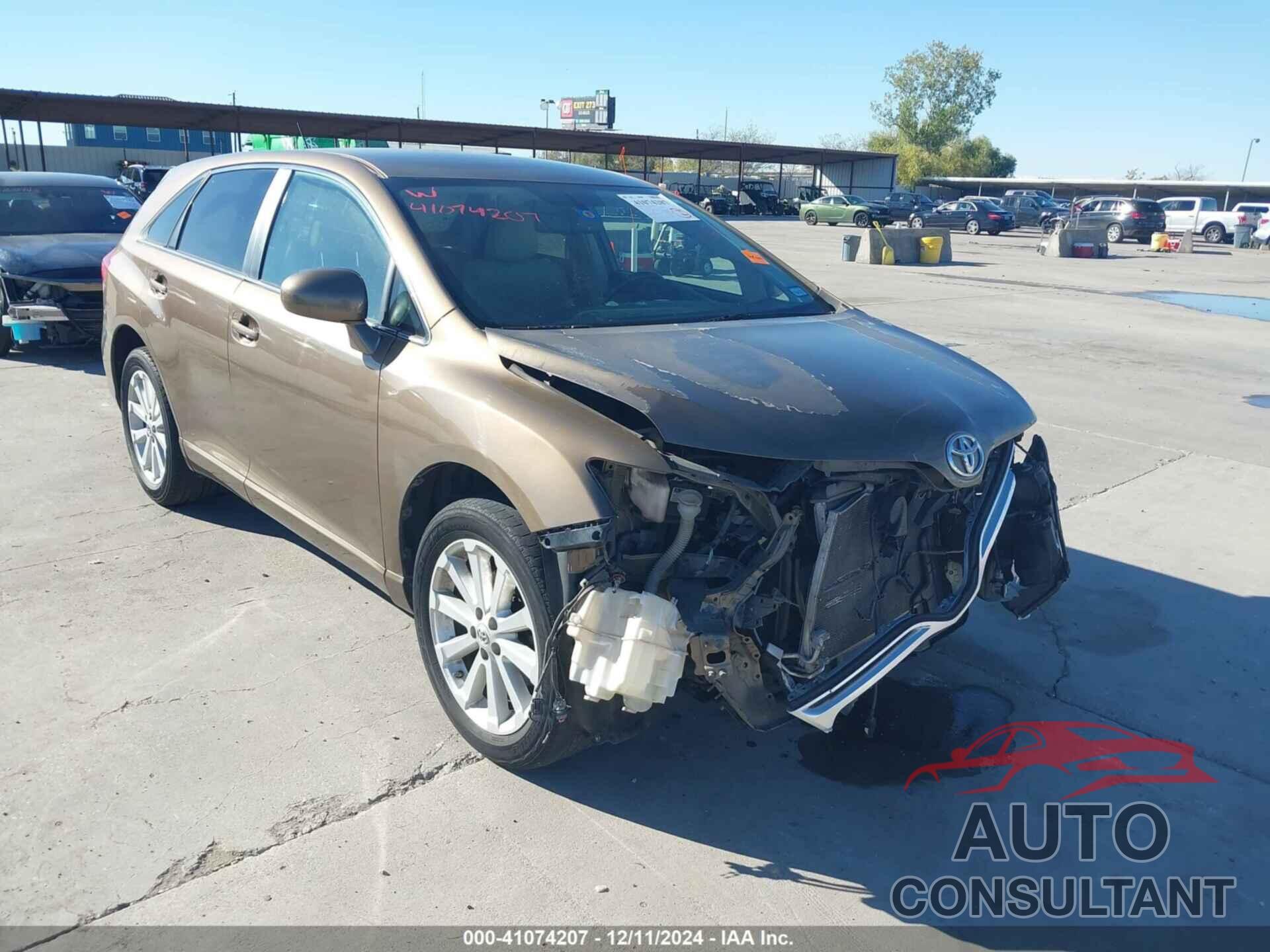 TOYOTA VENZA 2010 - 4T3ZA3BBXAU038336
