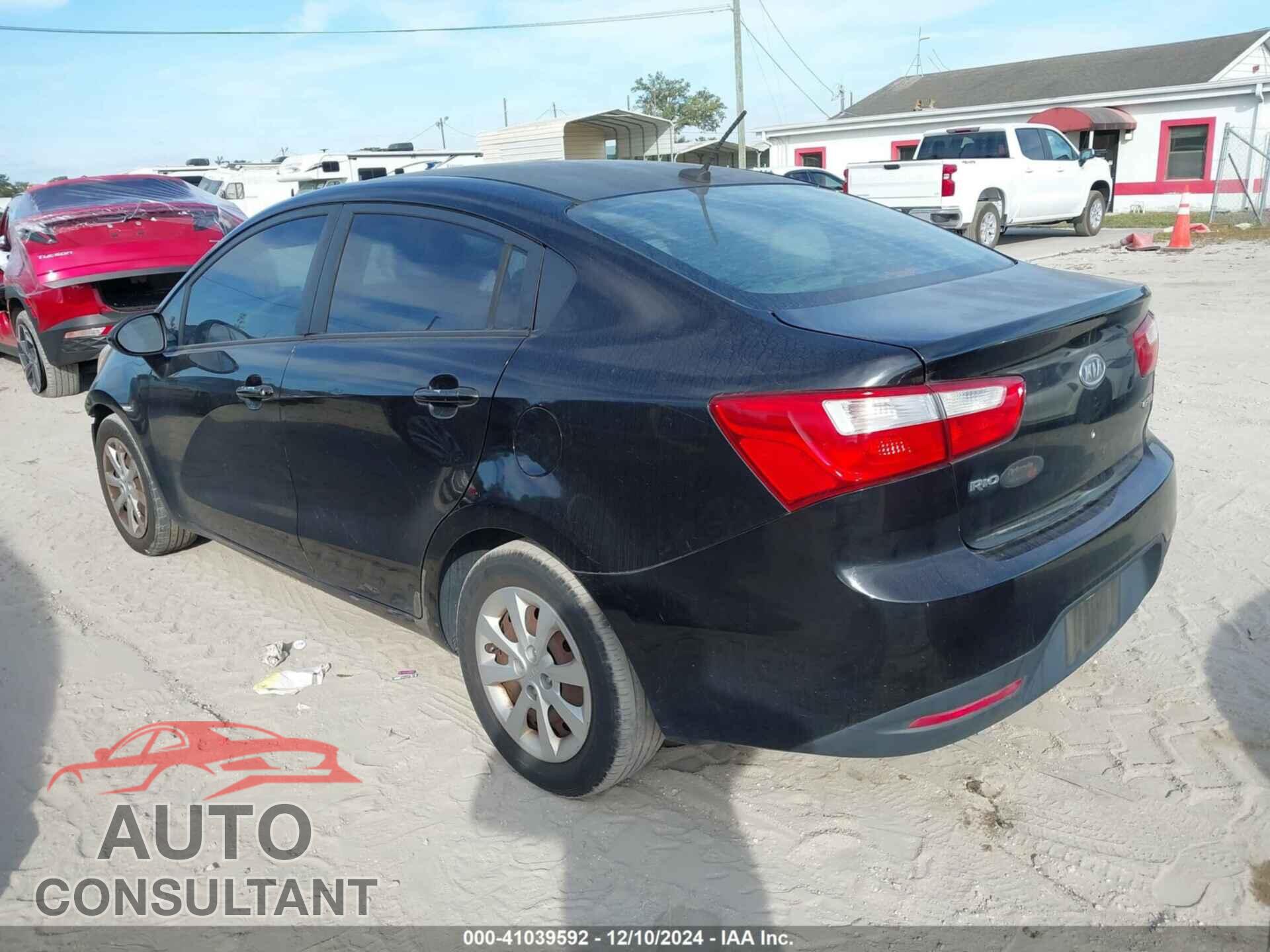 KIA RIO 2012 - KNADN4A32C6045670