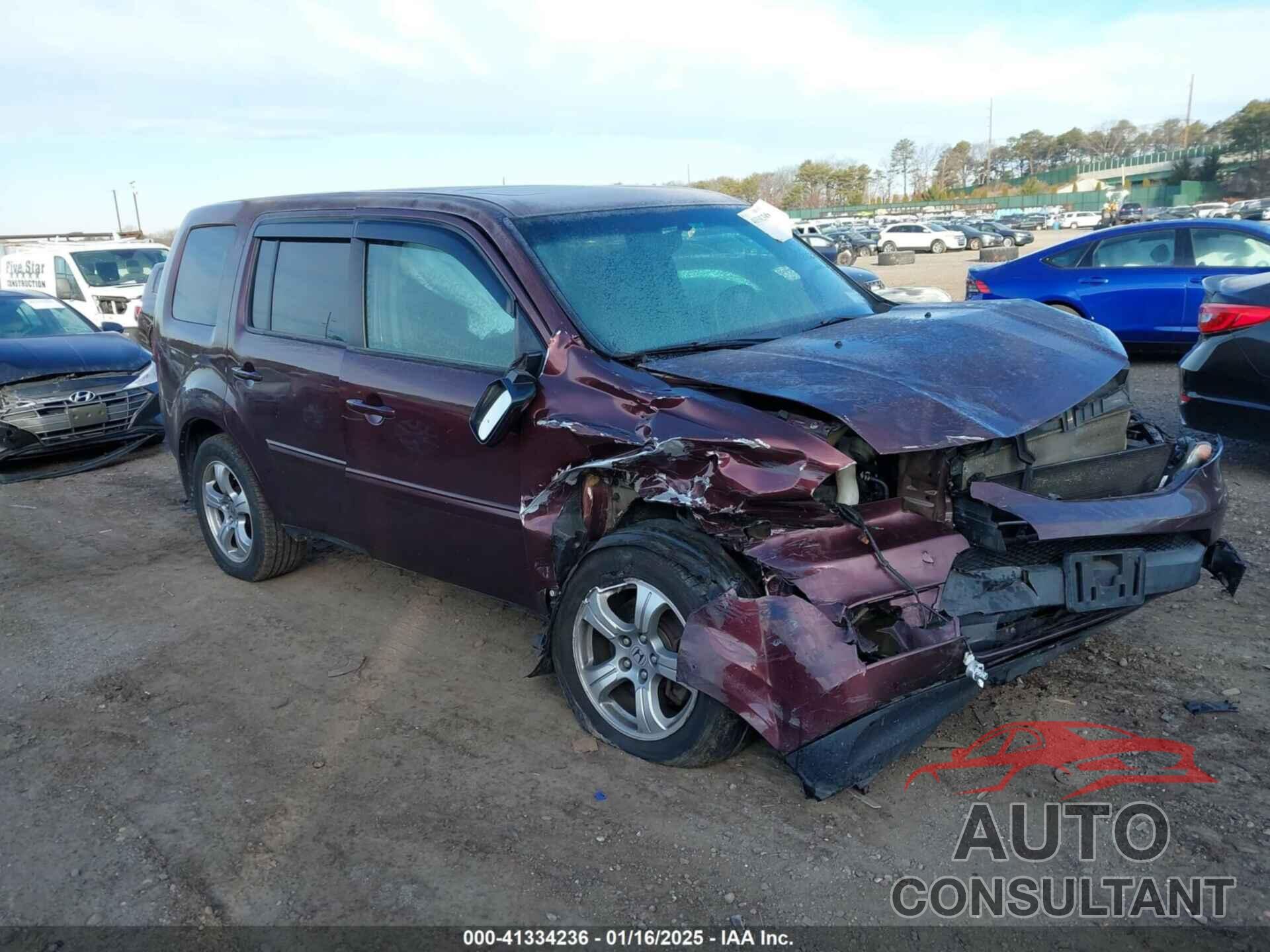 HONDA PILOT 2013 - 5FNYF4H55DB059352
