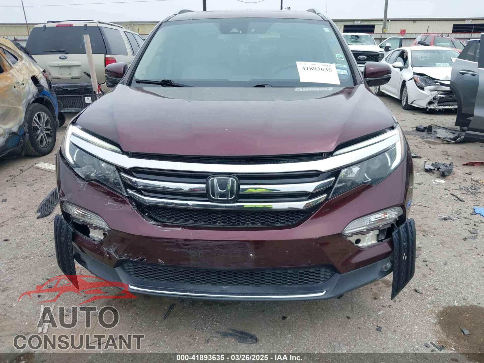 HONDA PILOT 2017 - 5FNYF5H90HB025169