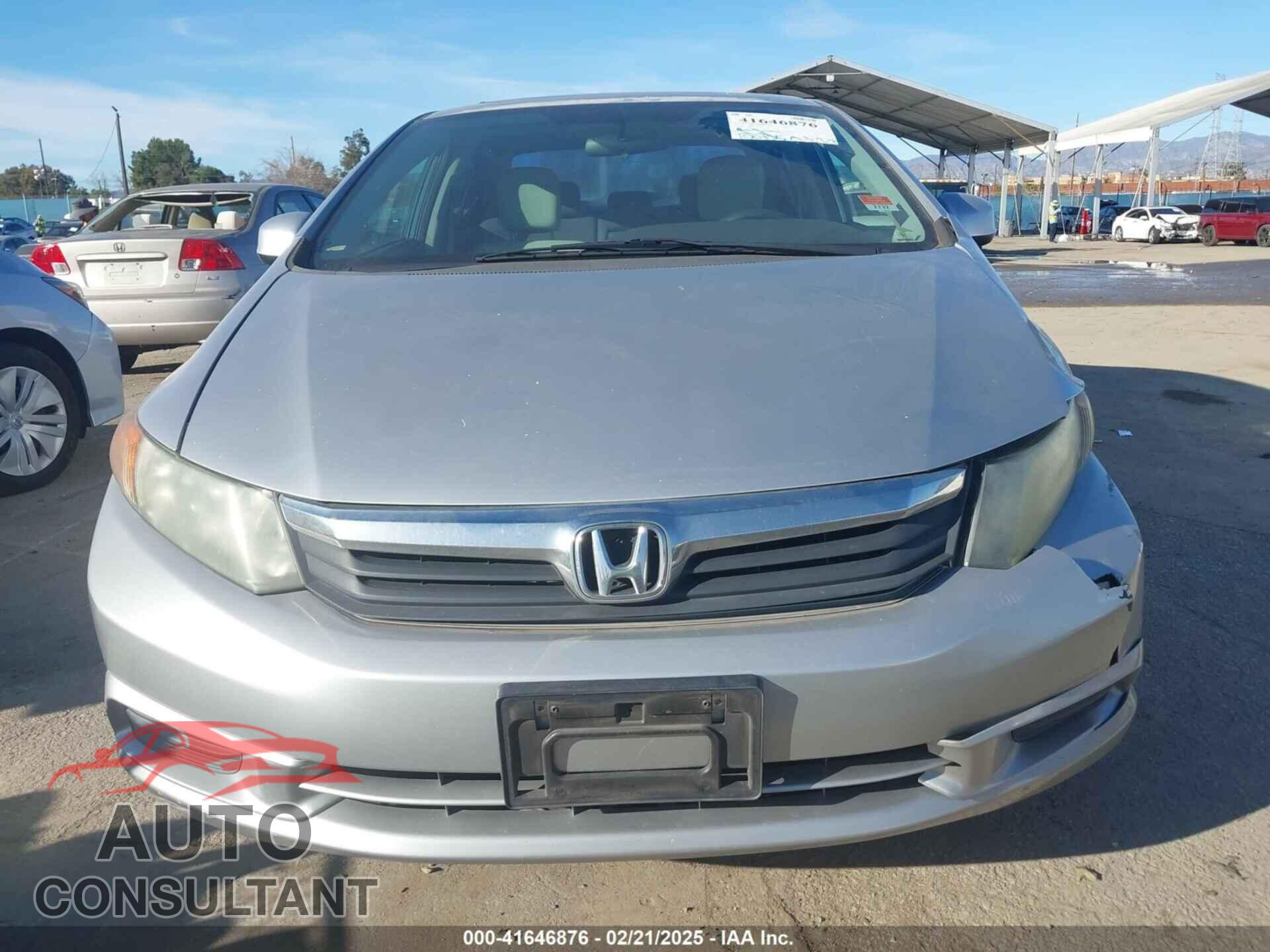 HONDA CIVIC 2012 - 19XFB2F87CE335958
